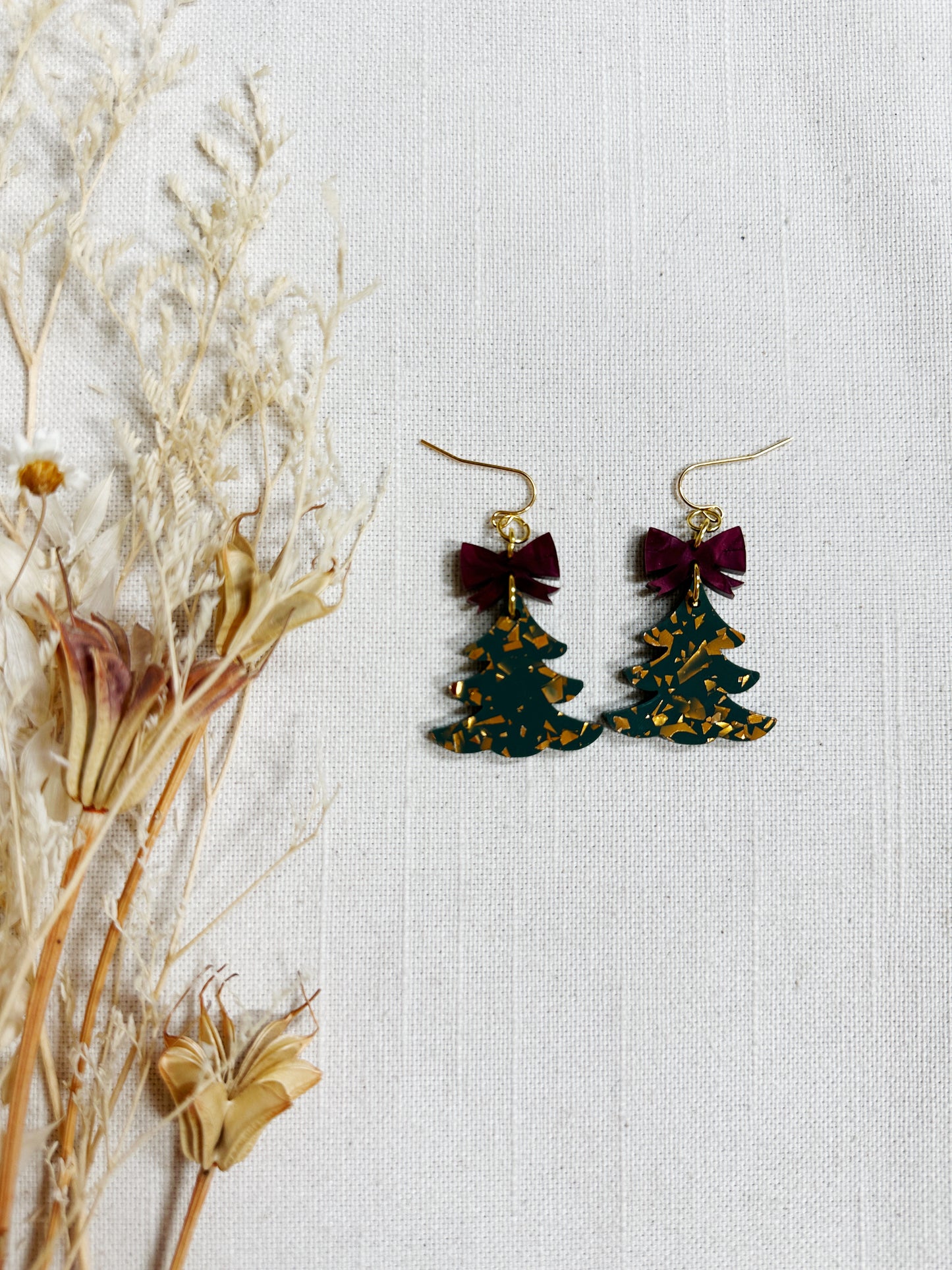 Winter Holiday Acrylic Earrings
