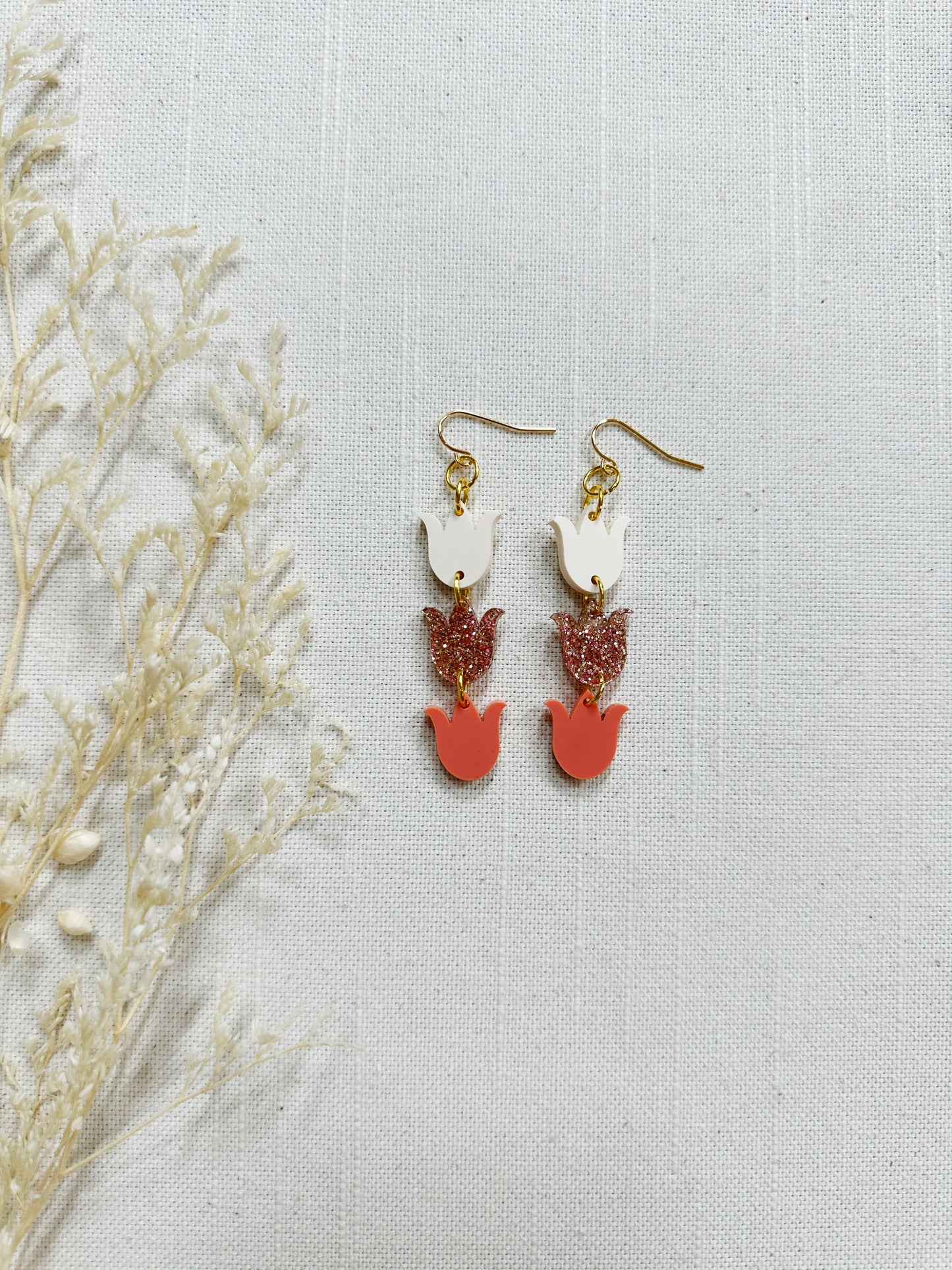 Tulip Acrylic Dangles