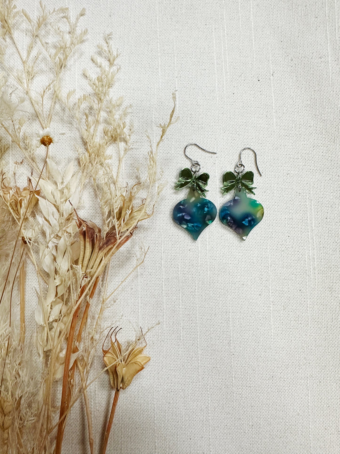 Winter Holiday Acrylic Earrings