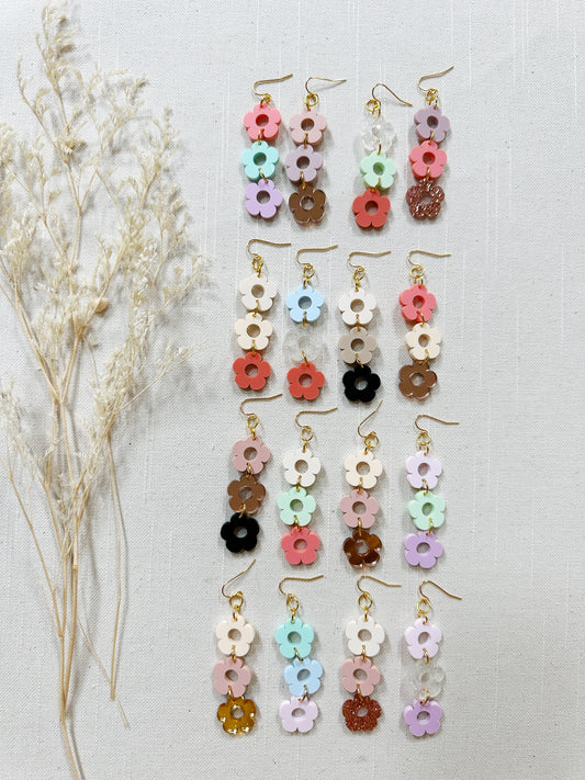 Daisy Acrylic Dangles