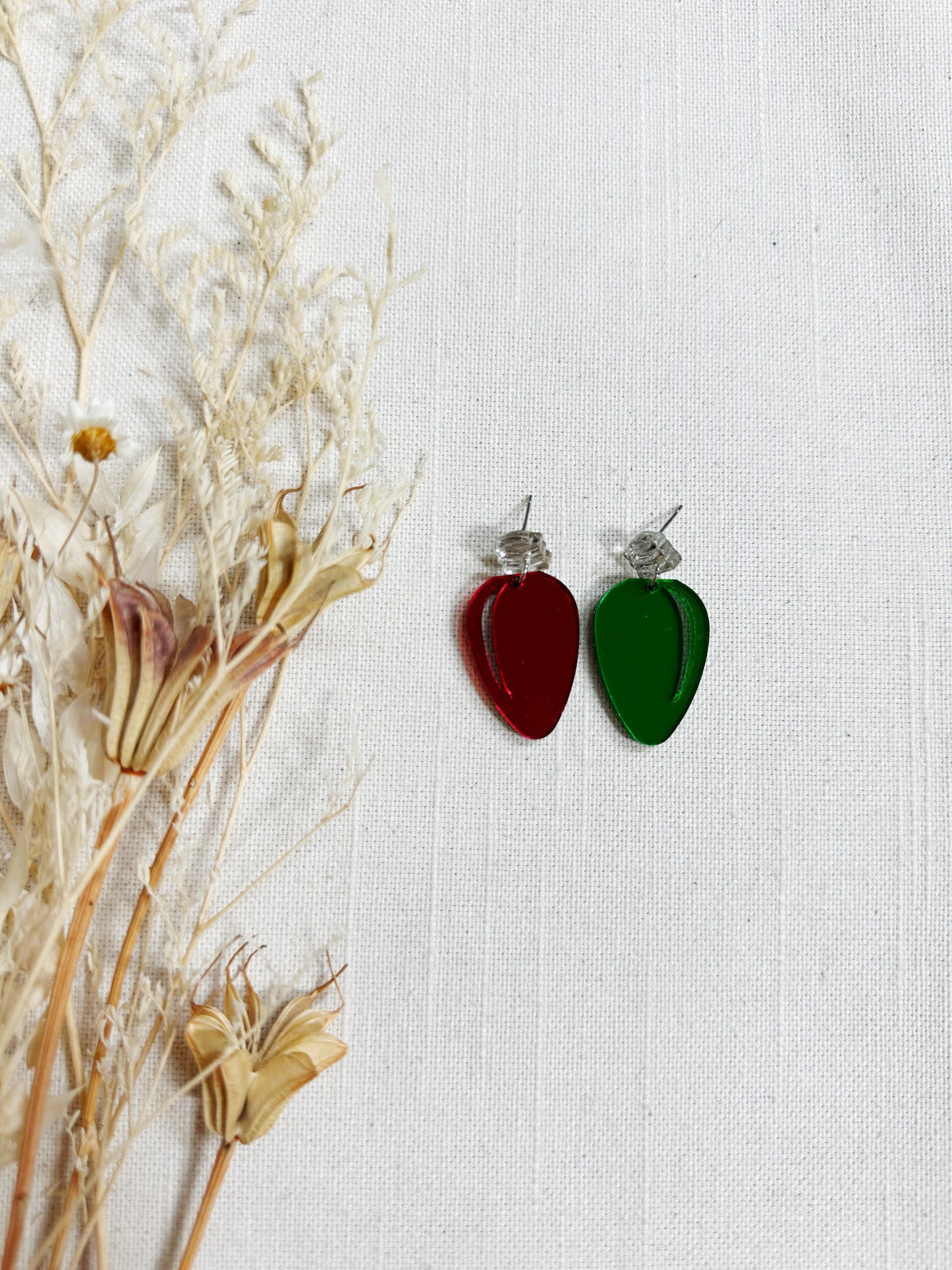 Winter Holiday Acrylic Earrings