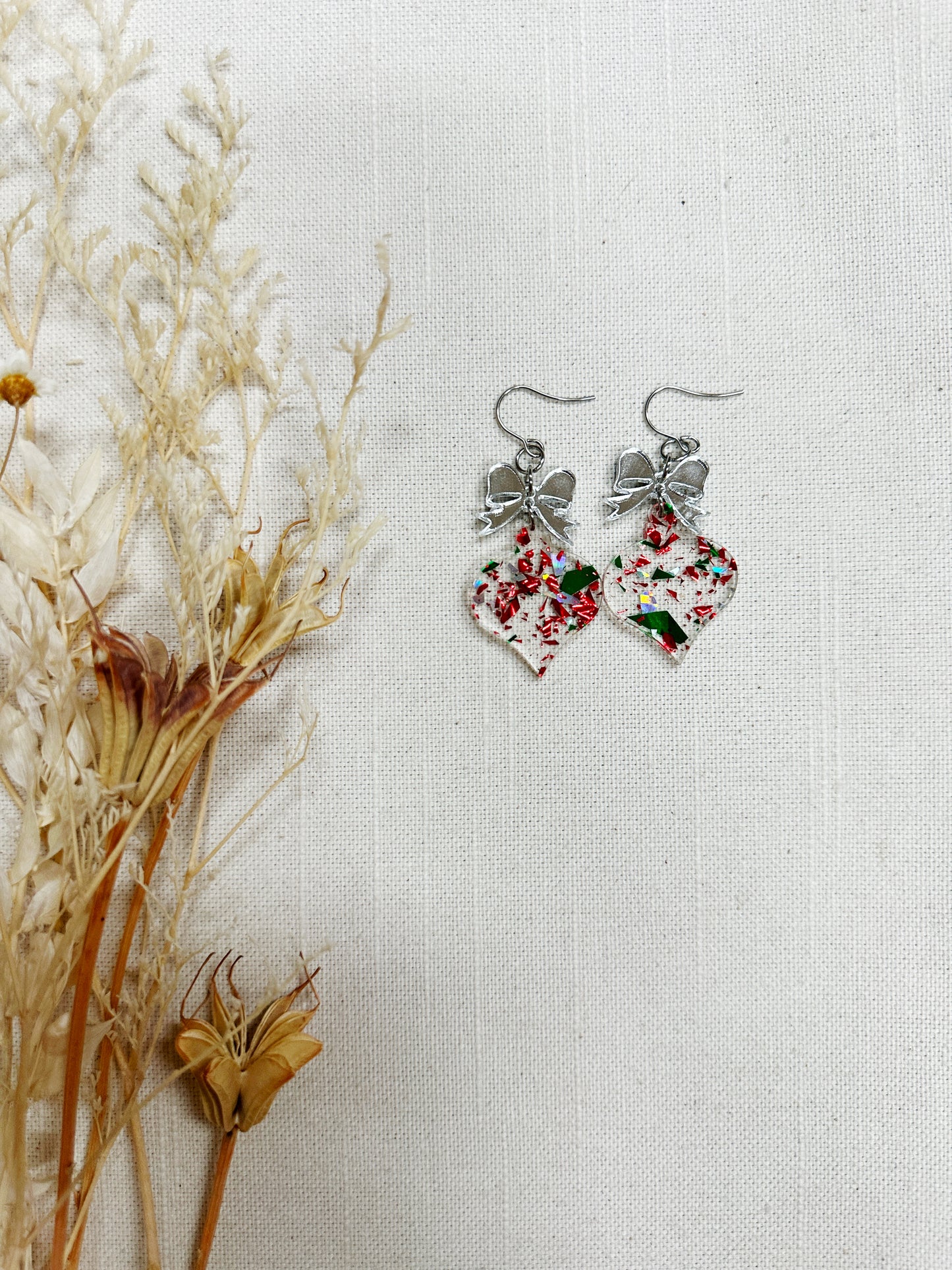 Winter Holiday Acrylic Earrings