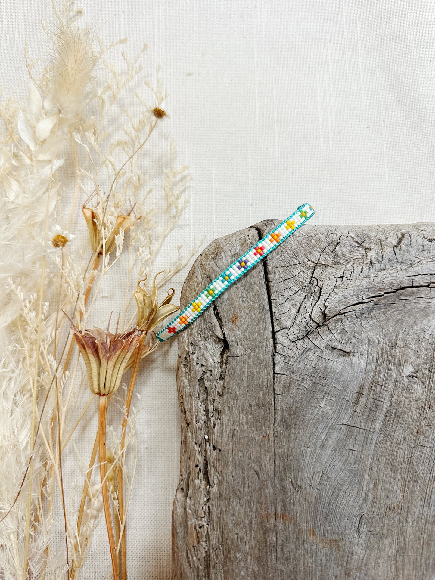 Small Floral Beaded Bracelet 1
