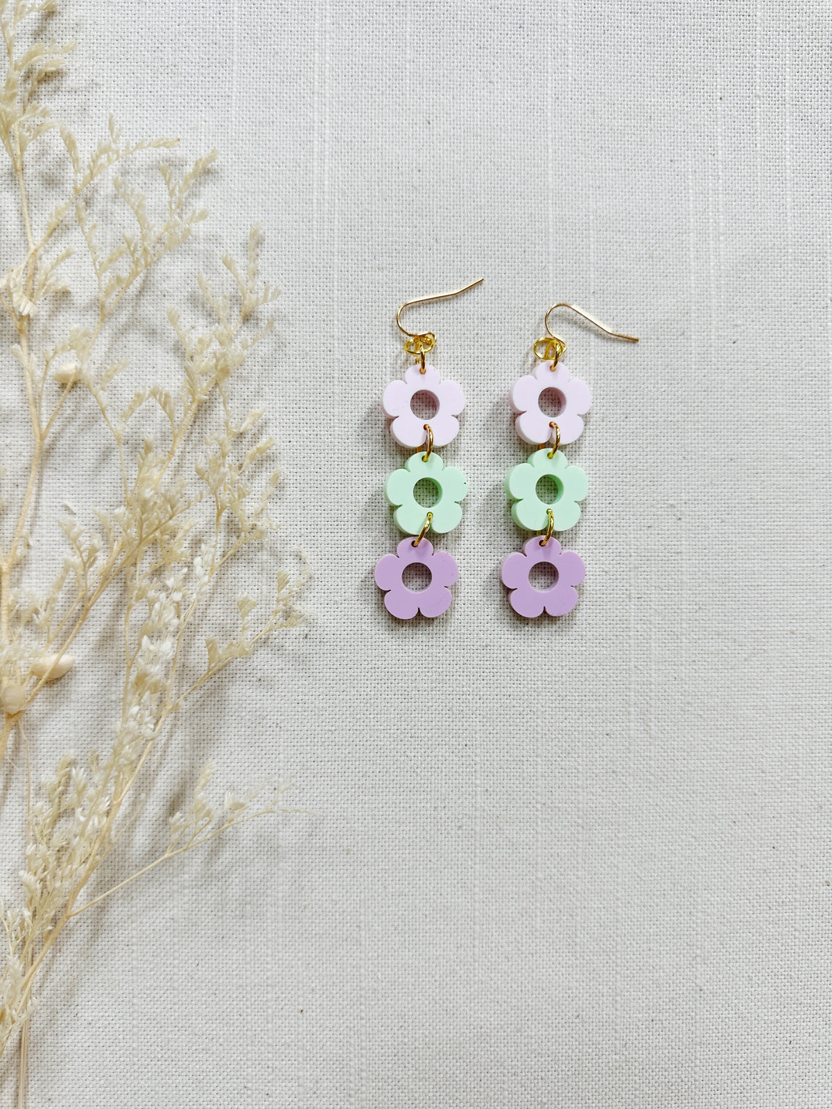 Daisy Acrylic Dangles