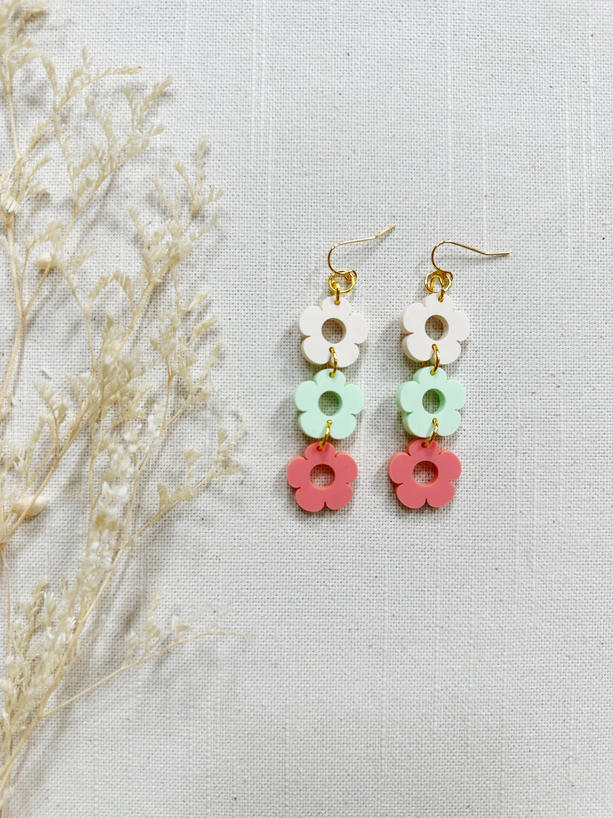 Daisy Acrylic Dangles