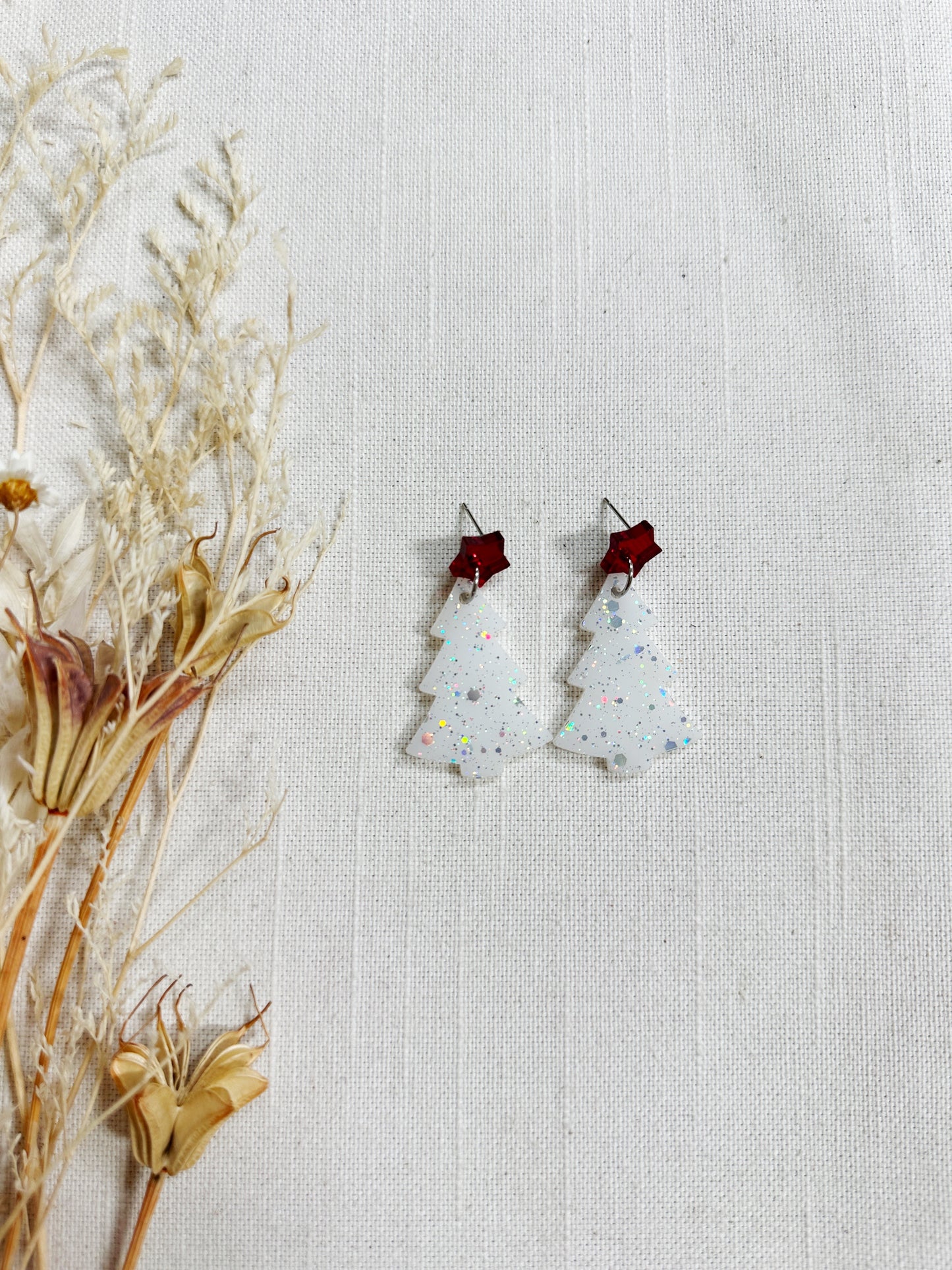 Winter Holiday Acrylic Earrings