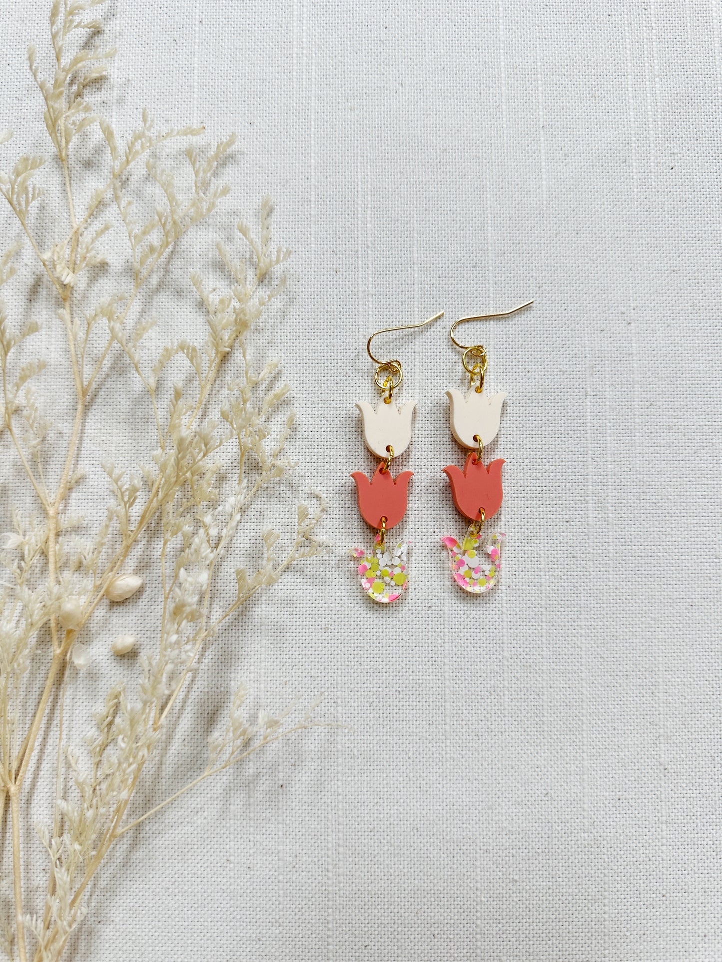 Tulip Acrylic Dangles