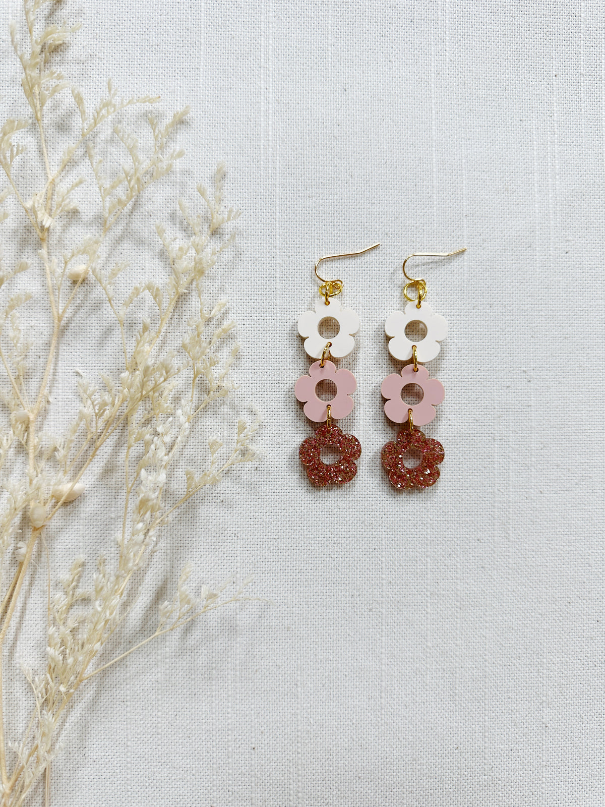 Daisy Acrylic Dangles