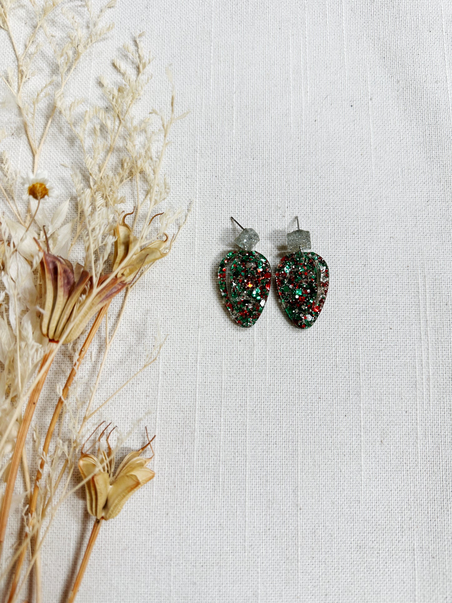 Winter Holiday Acrylic Earrings