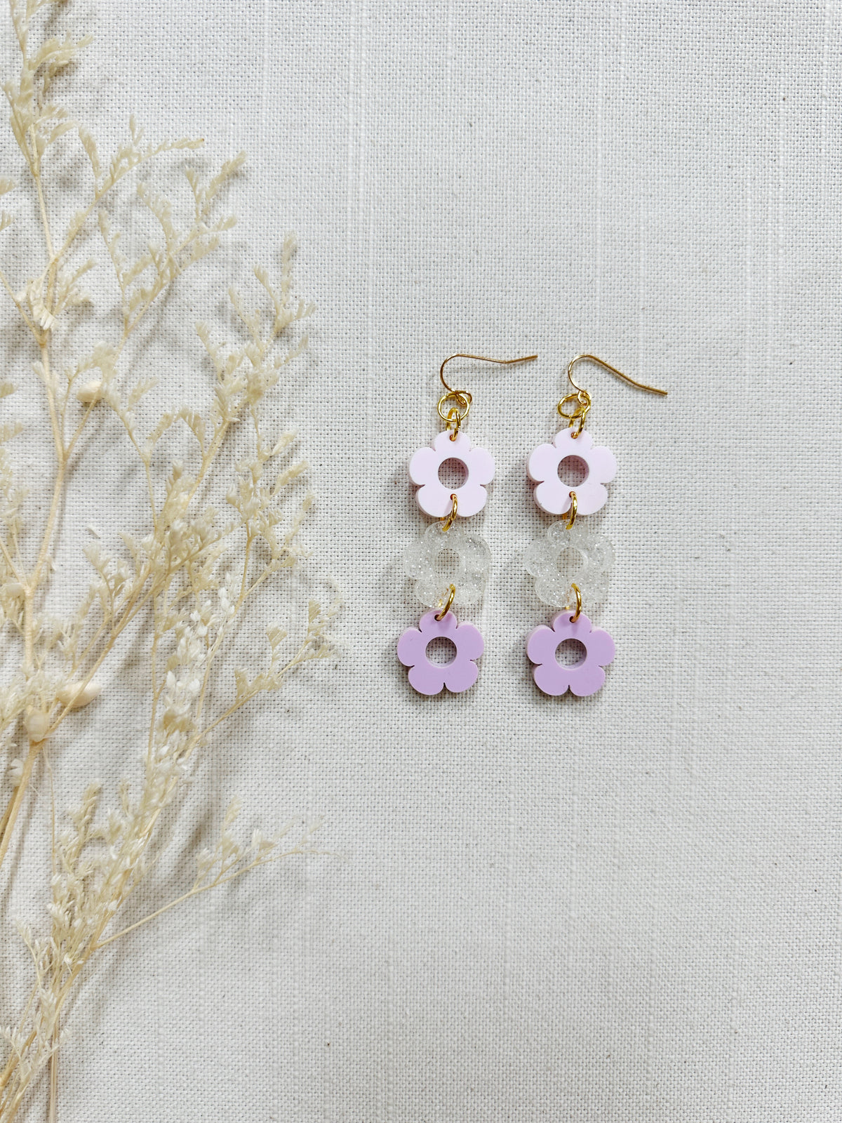 Daisy Acrylic Dangles