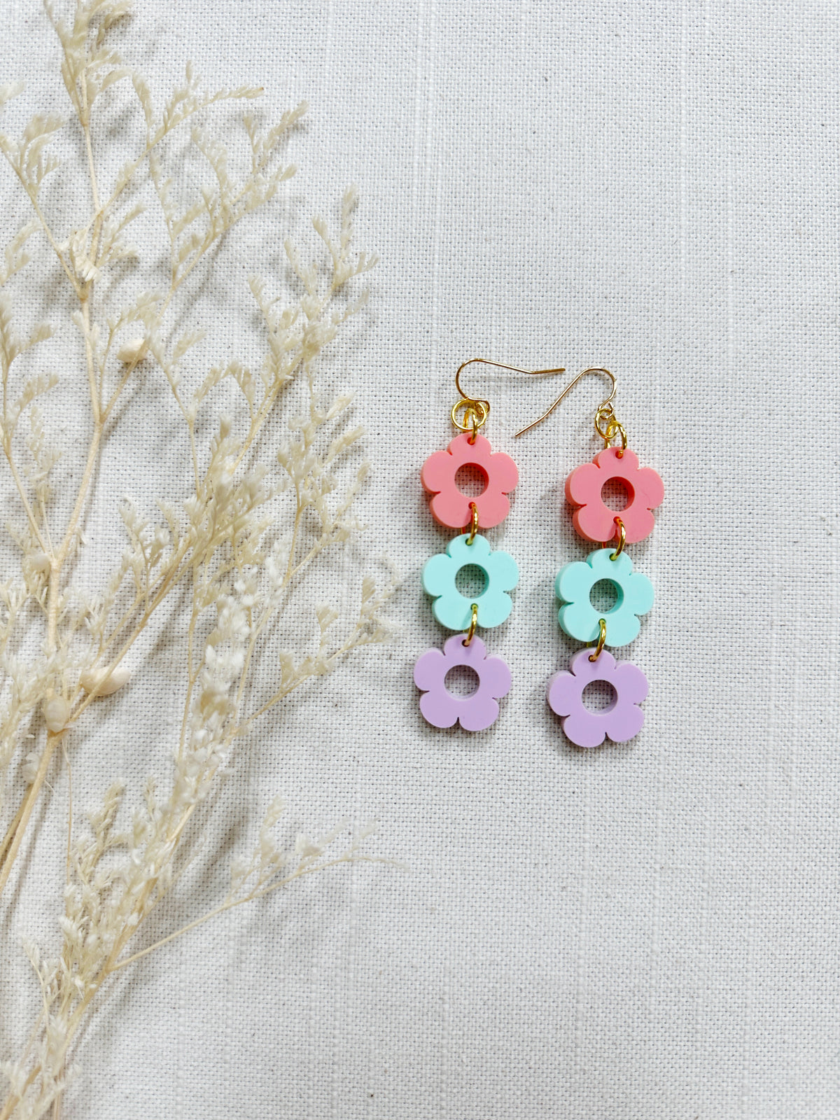 Daisy Acrylic Dangles