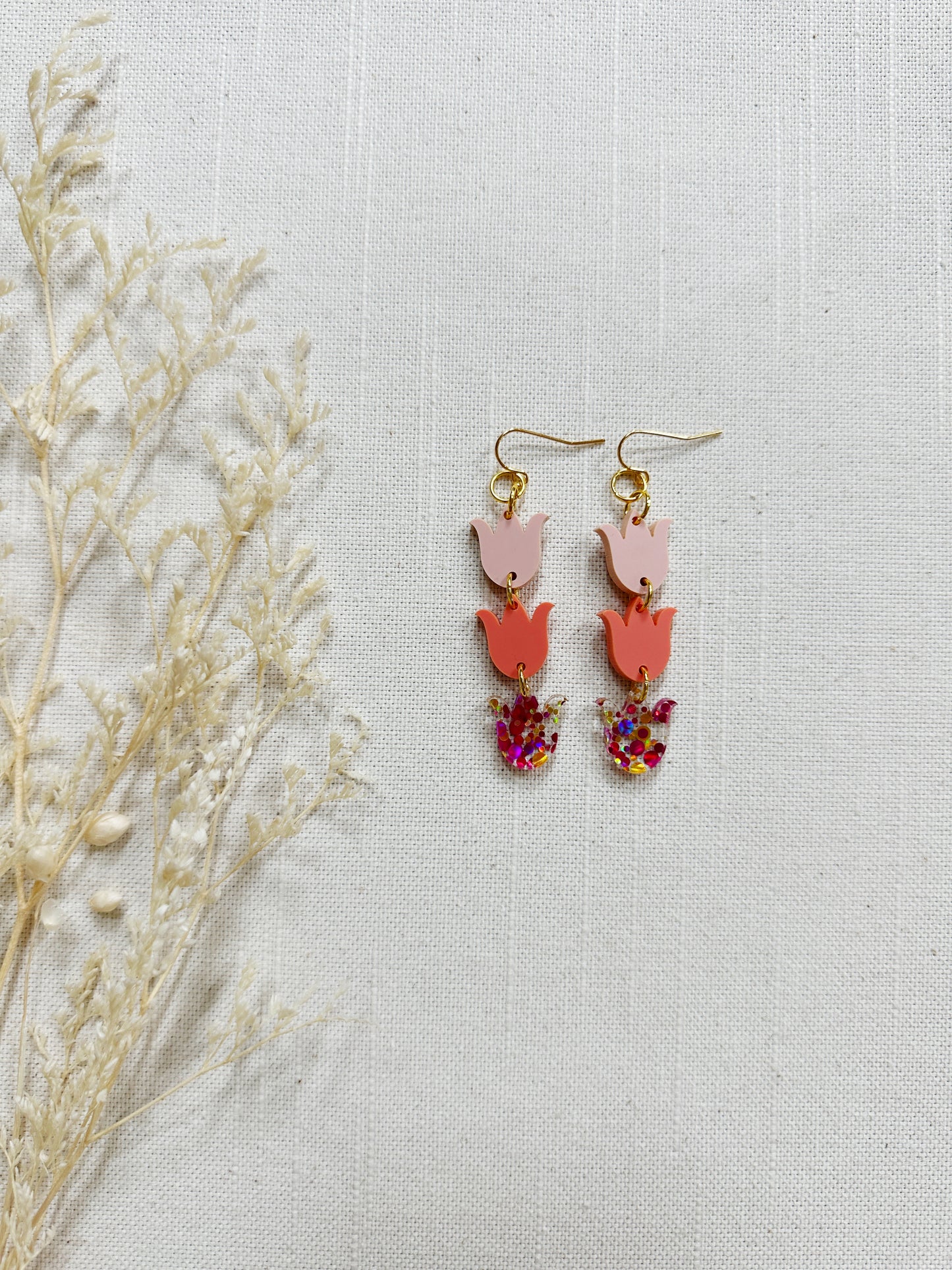Tulip Acrylic Dangles