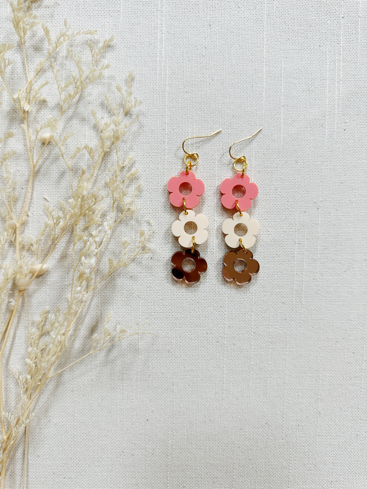 Daisy Acrylic Dangles