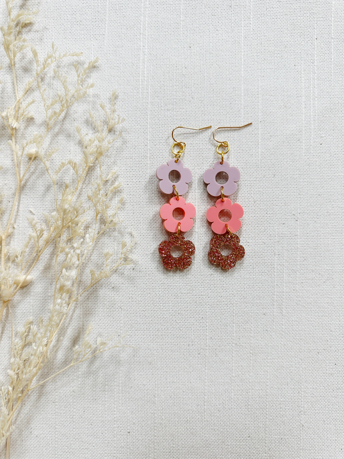 Daisy Acrylic Dangles