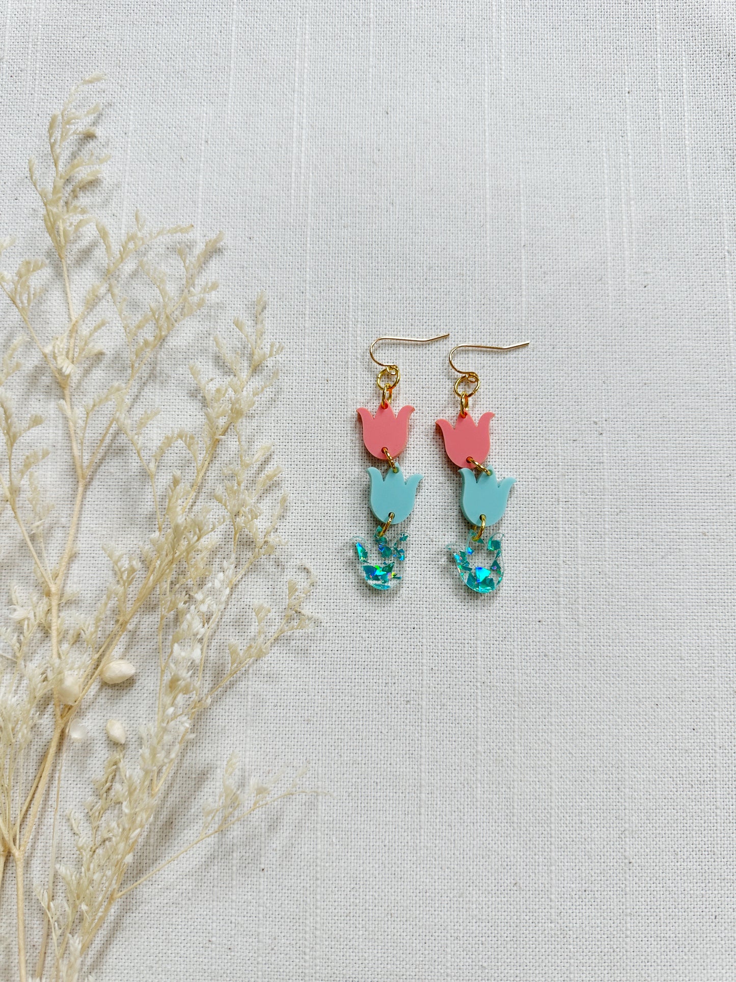 Tulip Acrylic Dangles