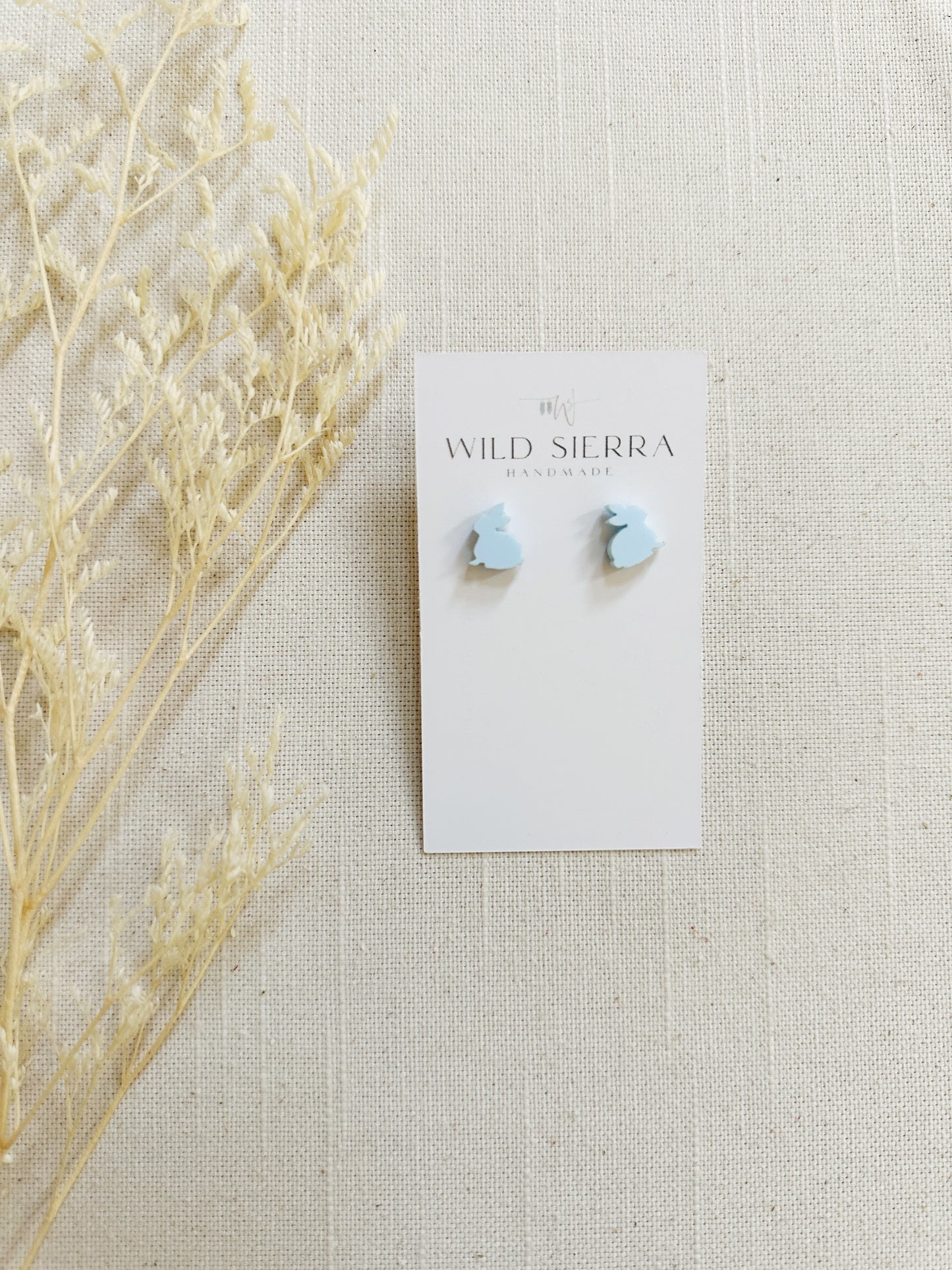 Pastel Acrylic Bunny Studs