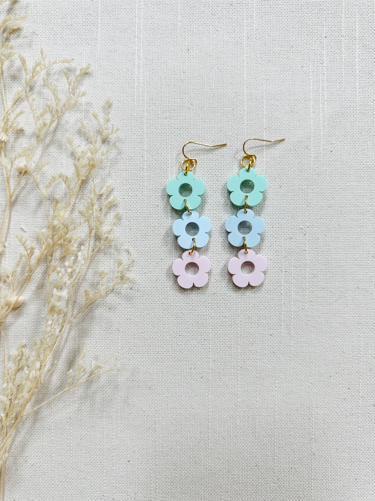 Daisy Acrylic Dangles