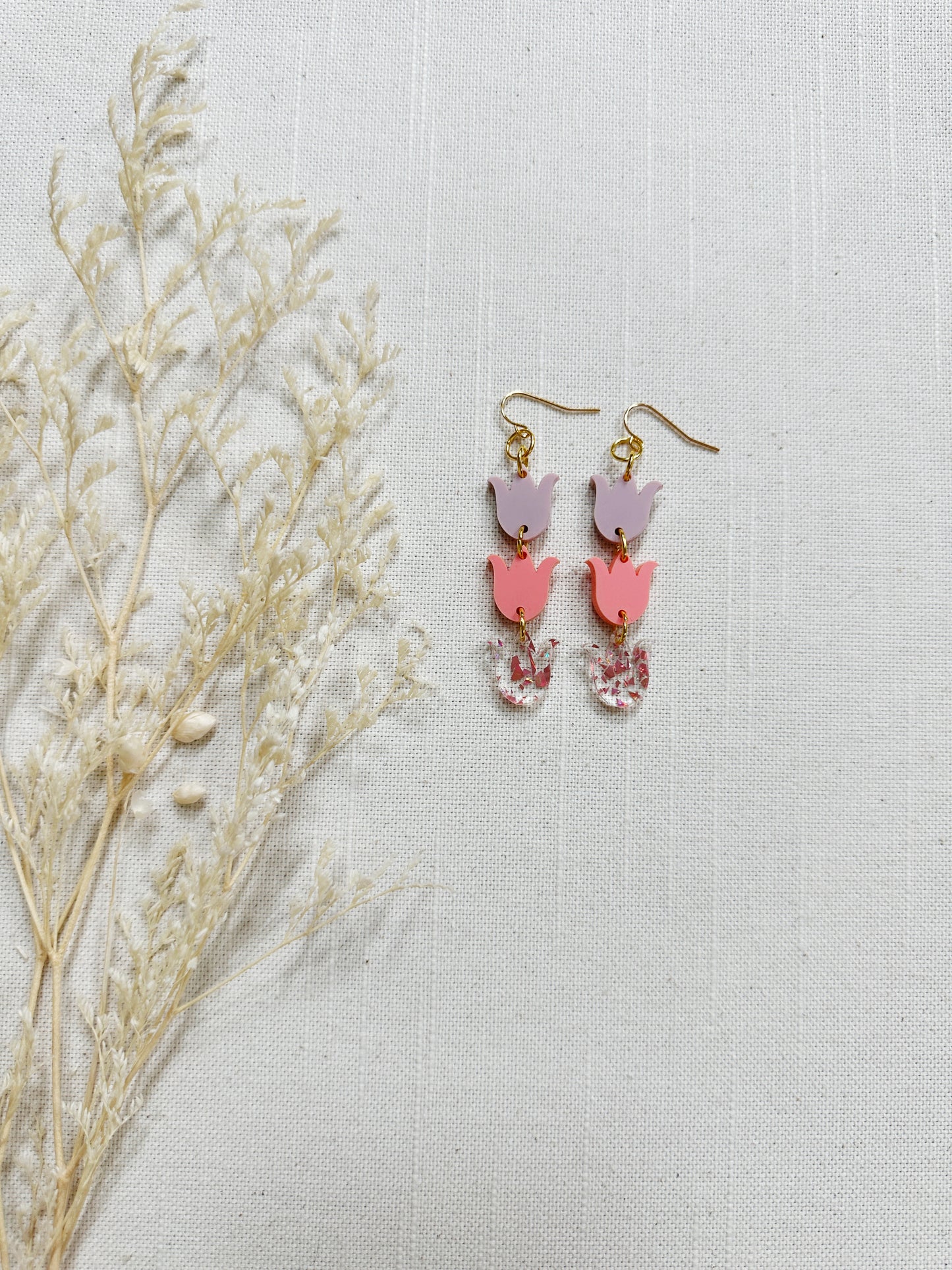 Tulip Acrylic Dangles