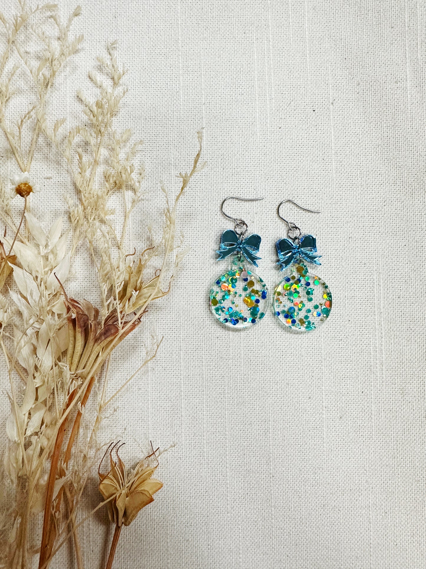 Winter Holiday Acrylic Earrings