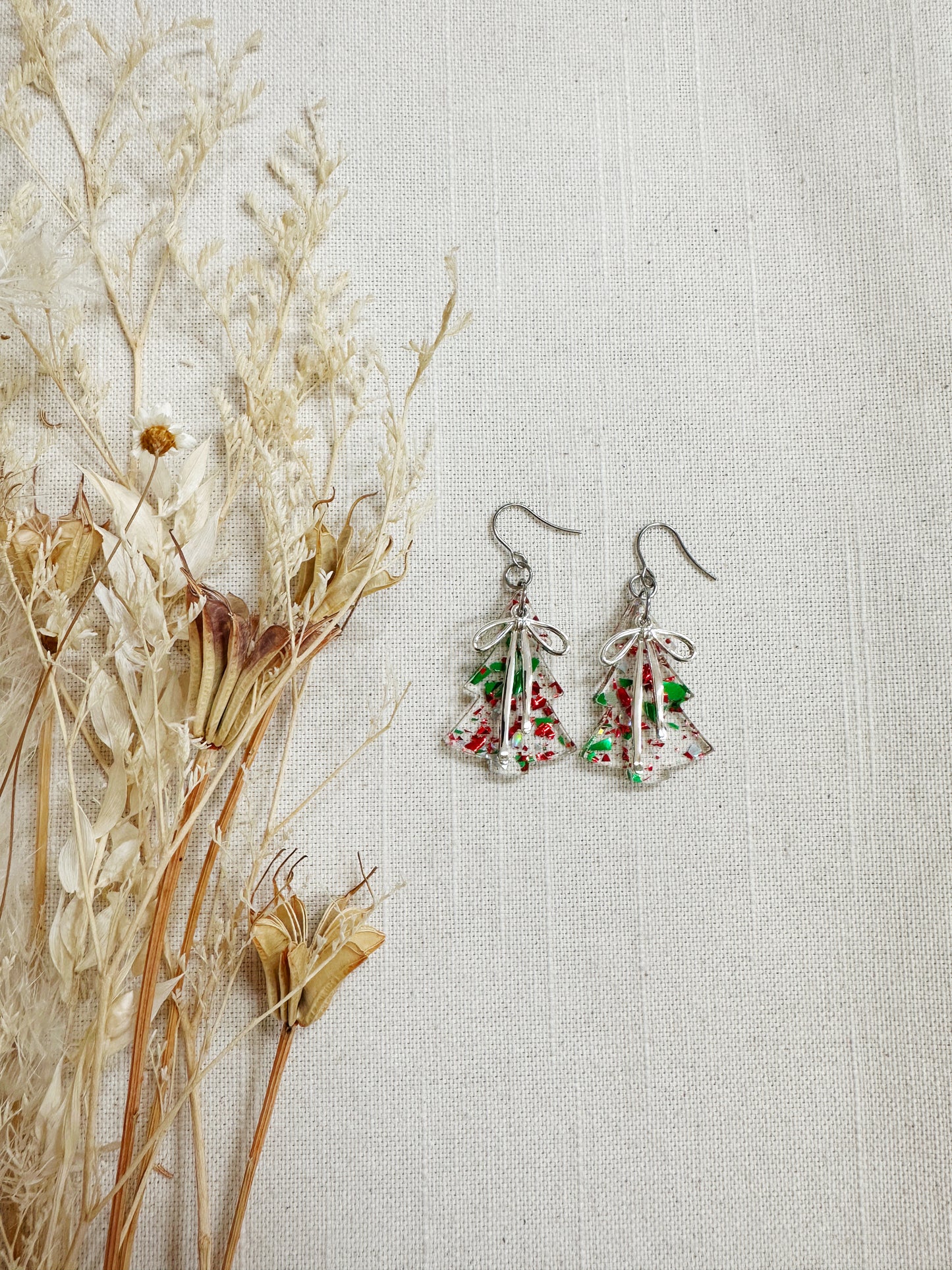 Winter Holiday Acrylic Earrings