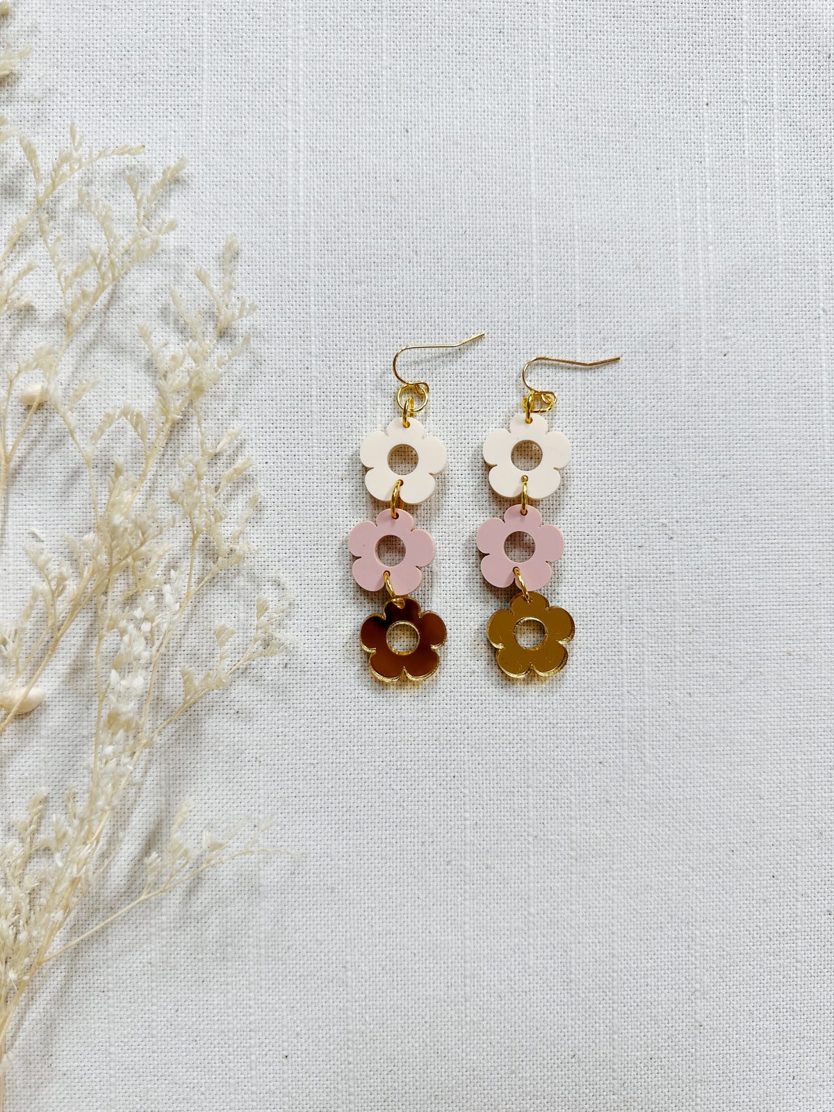 Daisy Acrylic Dangles