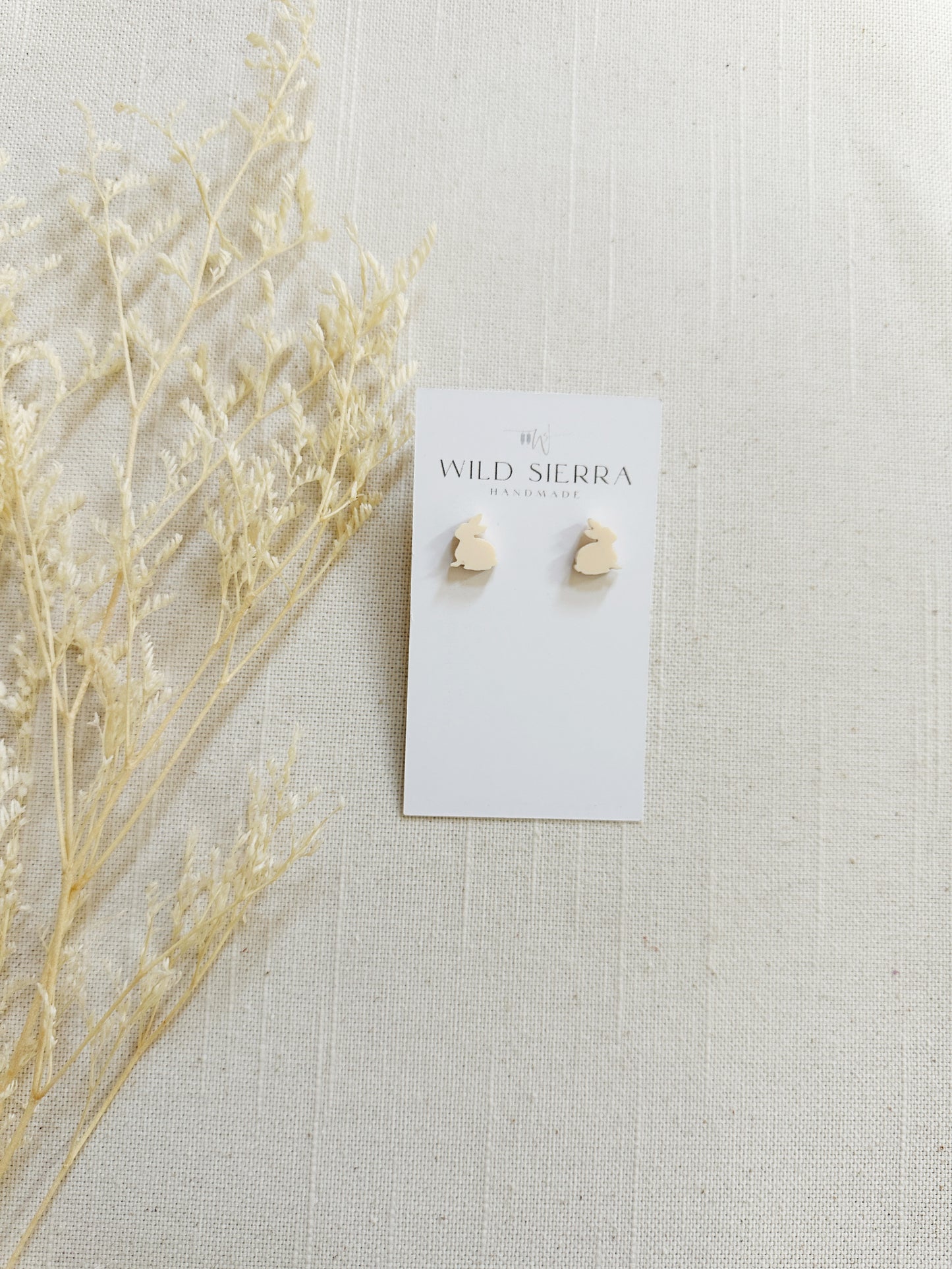 Pastel Acrylic Bunny Studs