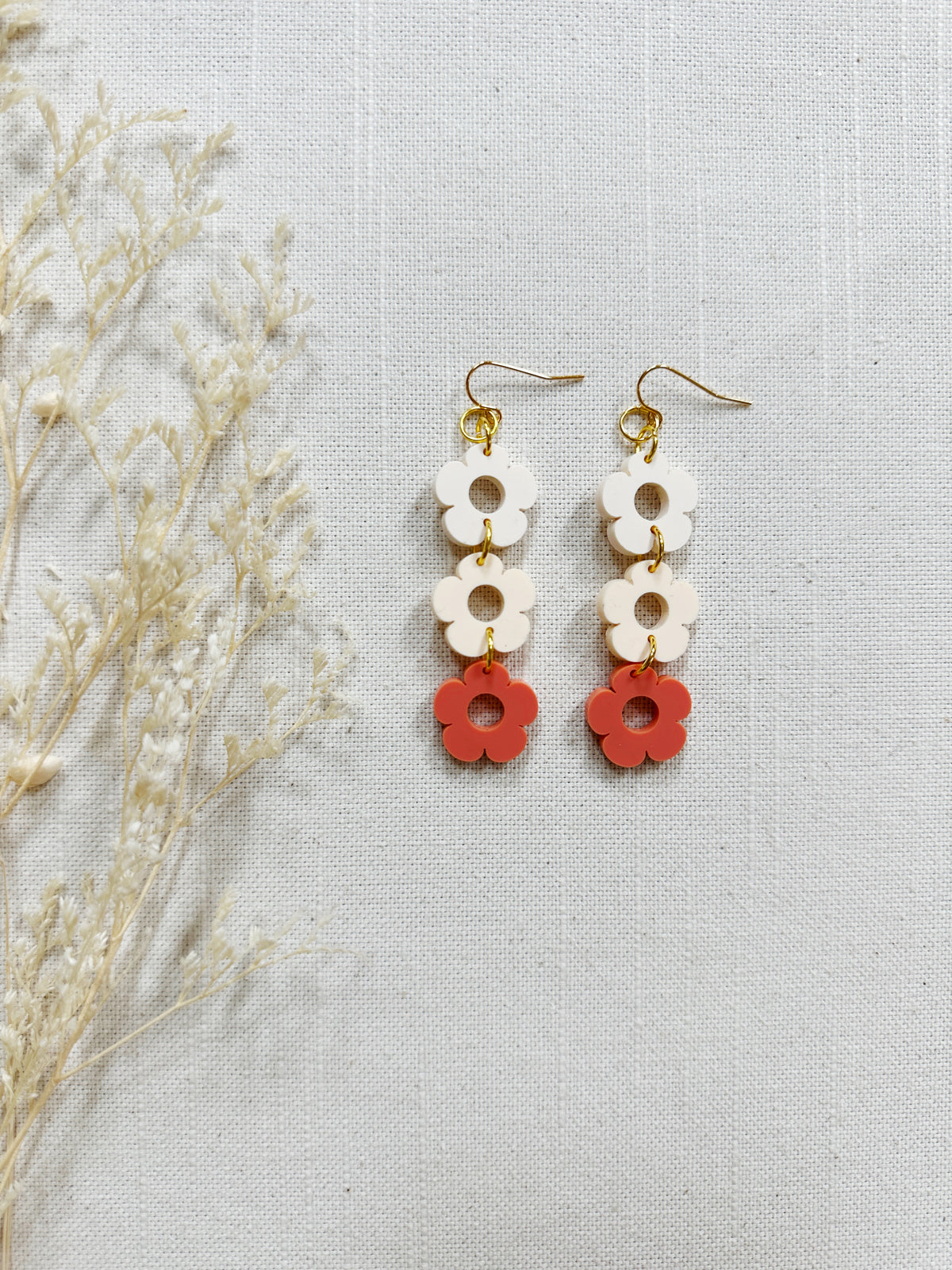 Daisy Acrylic Dangles