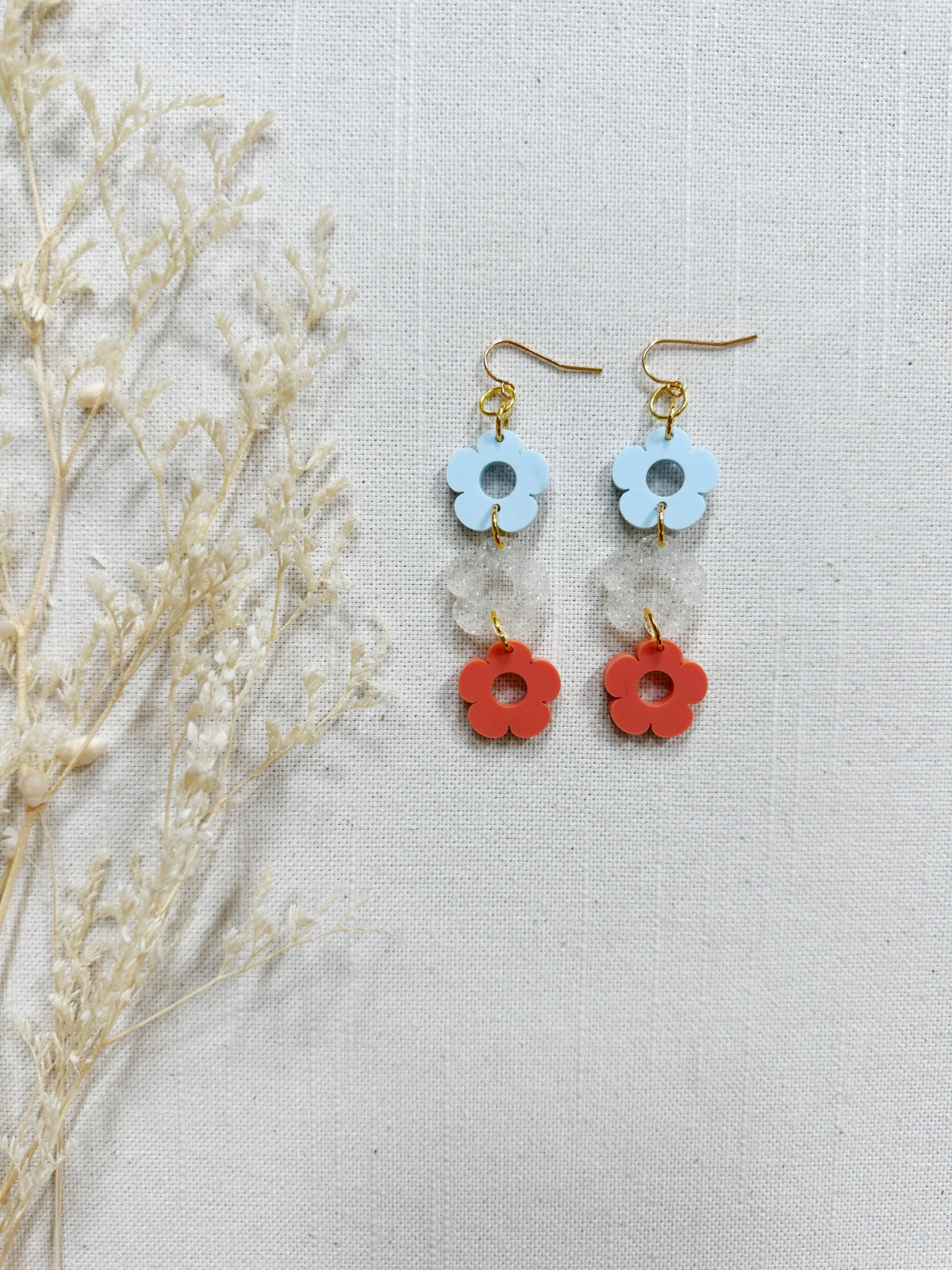 Daisy Acrylic Dangles