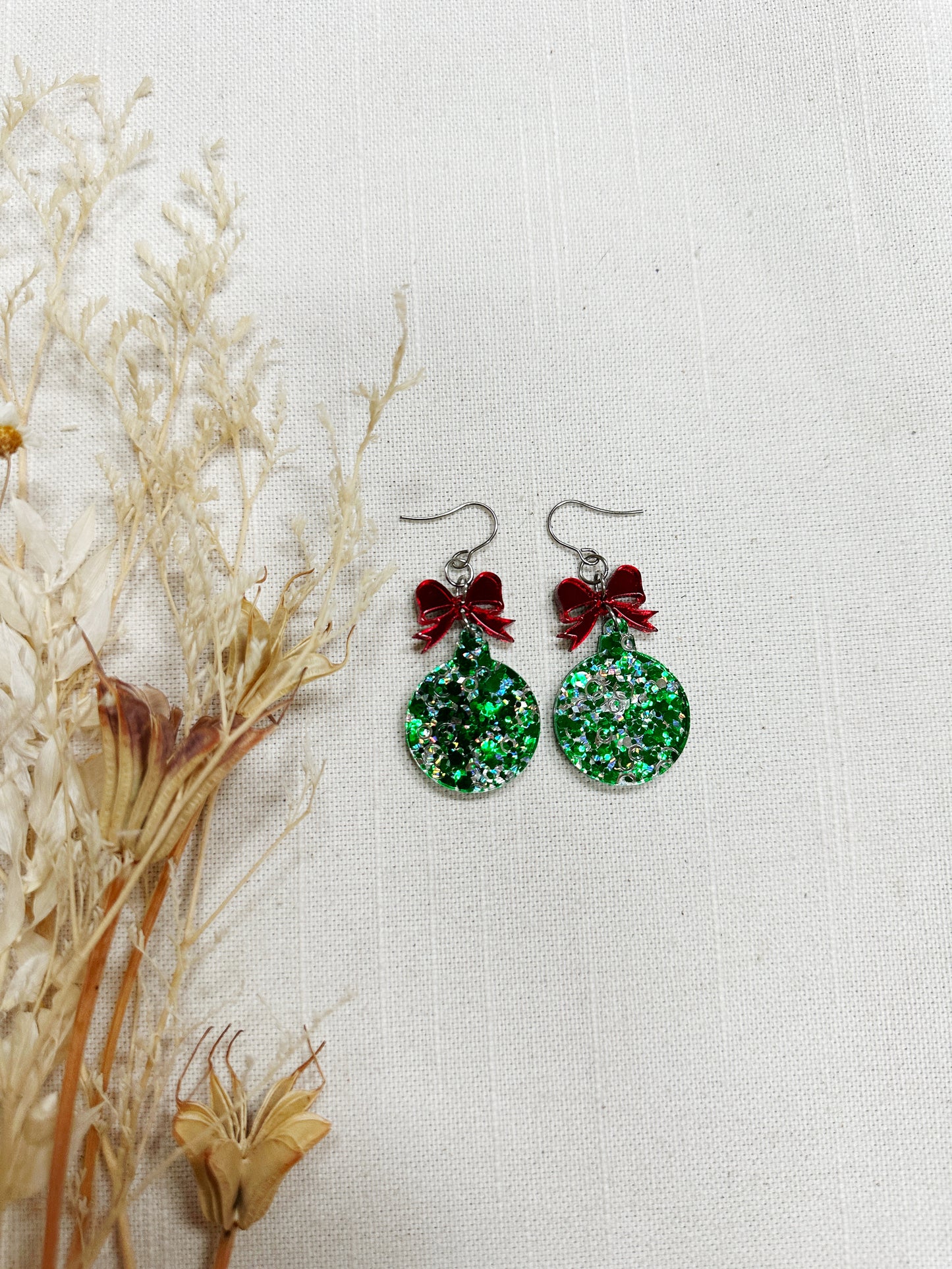 Winter Holiday Acrylic Earrings