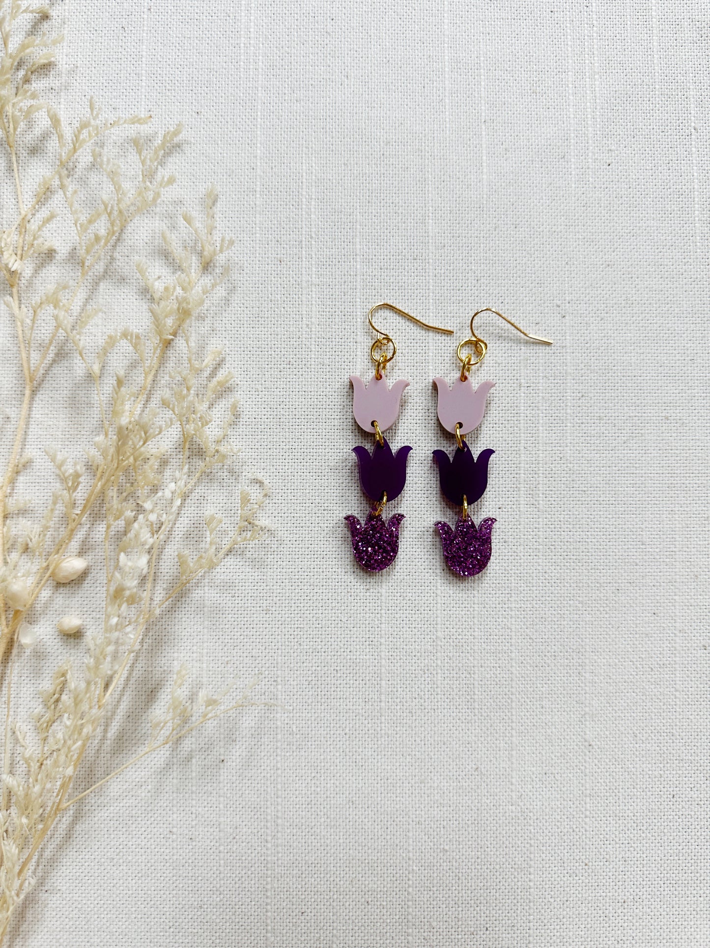 Tulip Acrylic Dangles