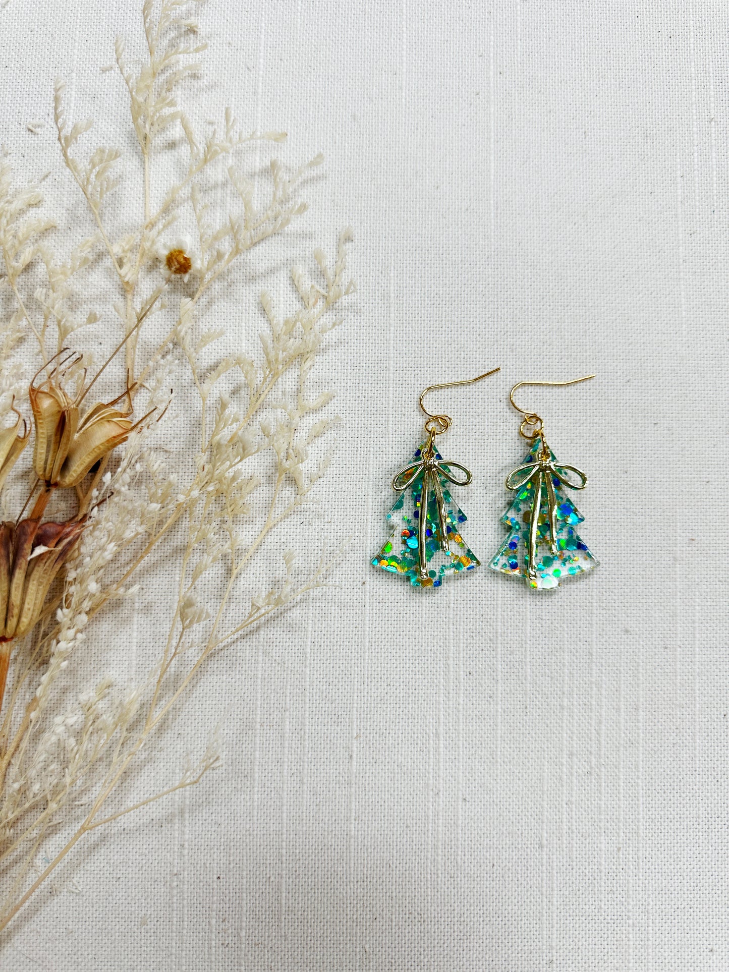 Winter Holiday Acrylic Earrings