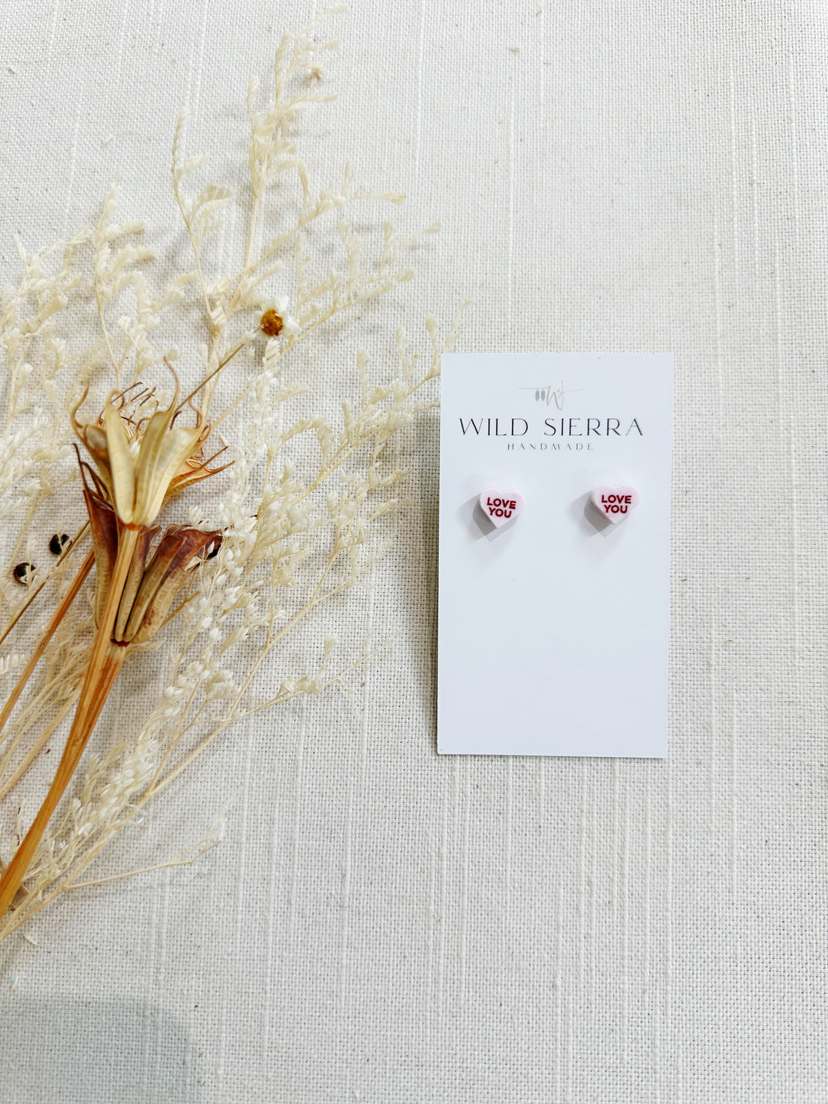 Conversation Heart Studs
