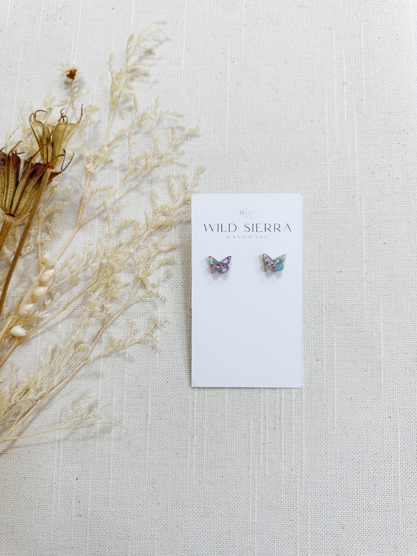 Butterfly Acrylic Stud