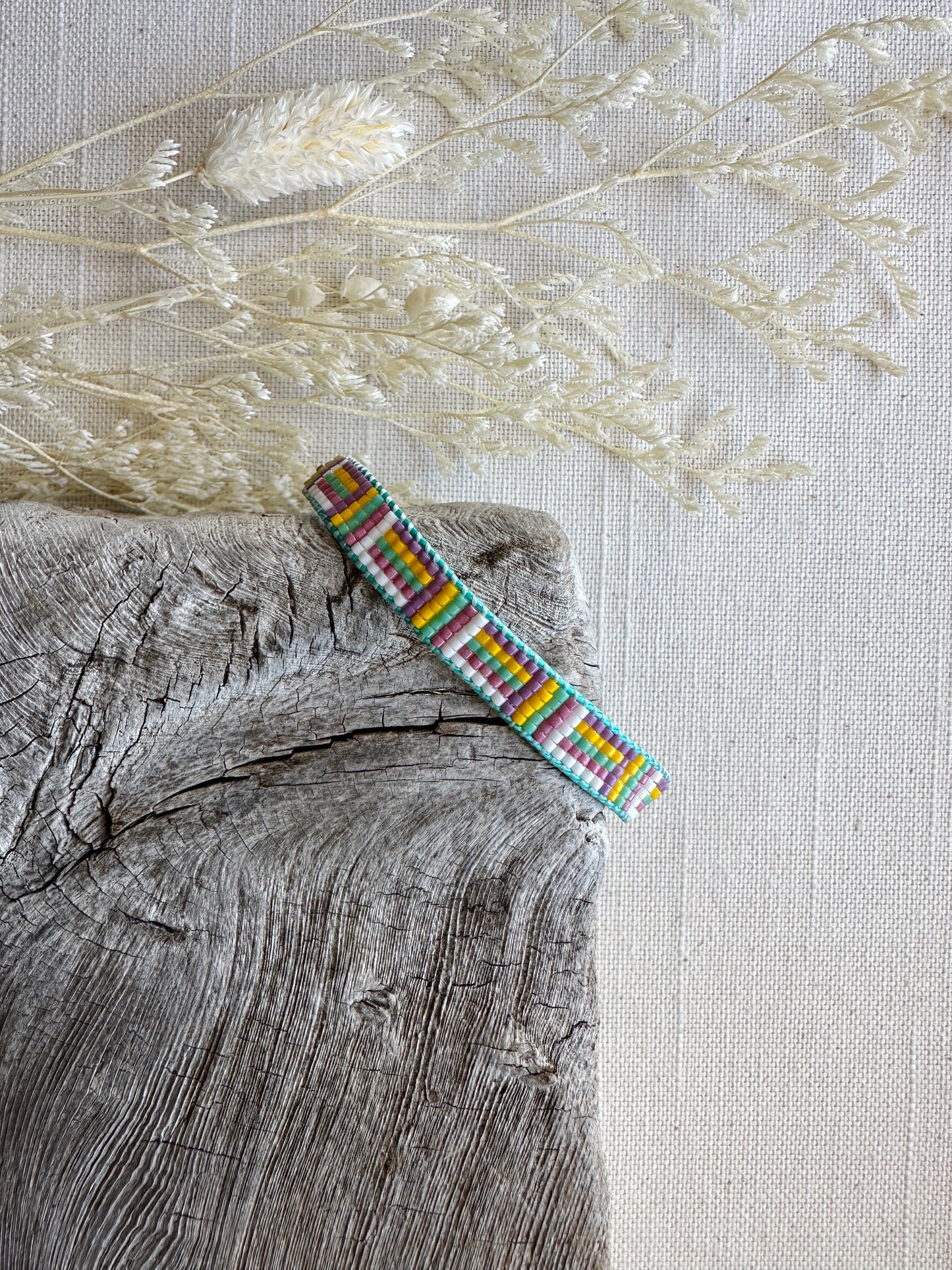 Maze Woven Beaded Bracelet