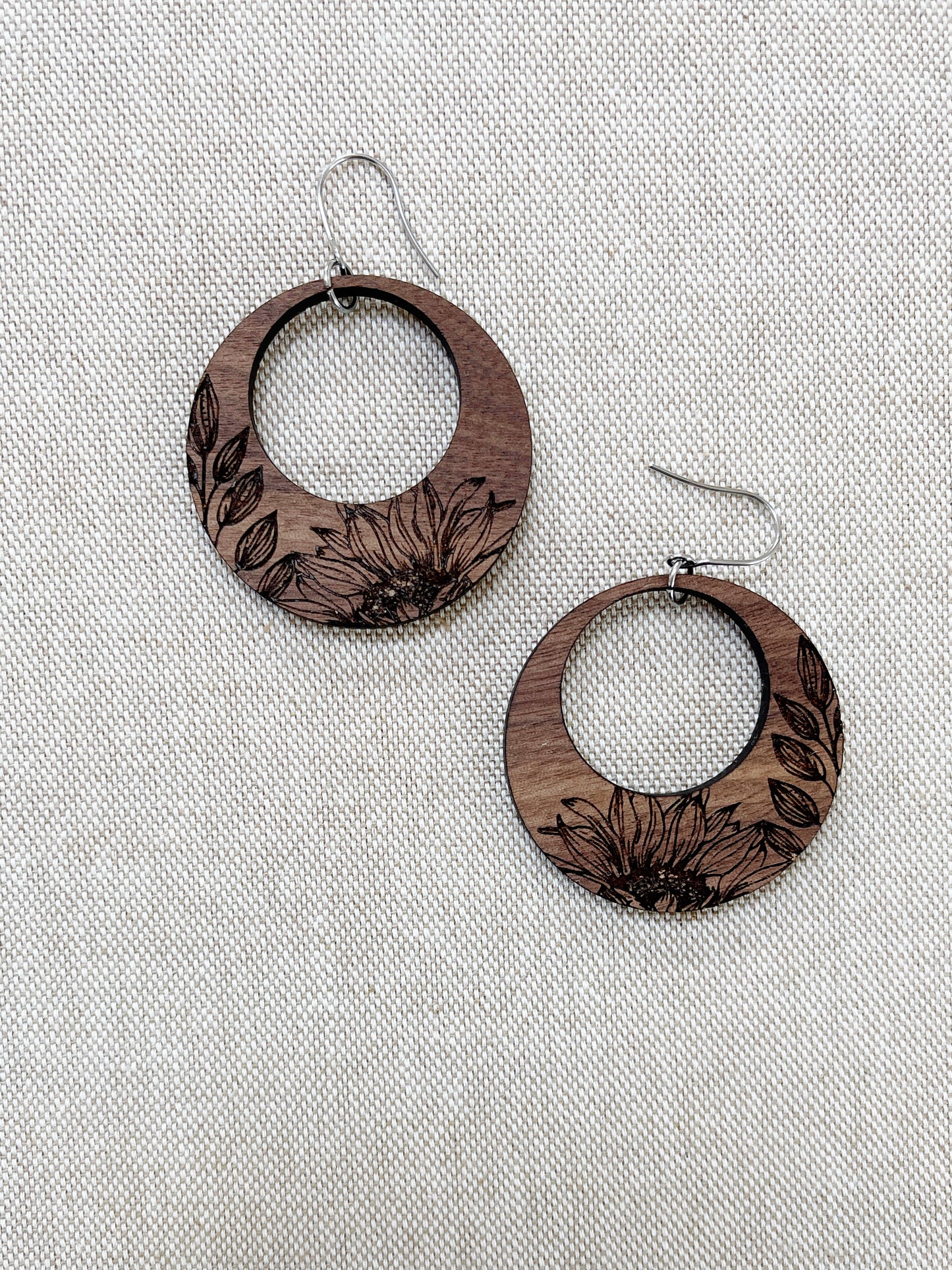 Wood Sunflower Circle