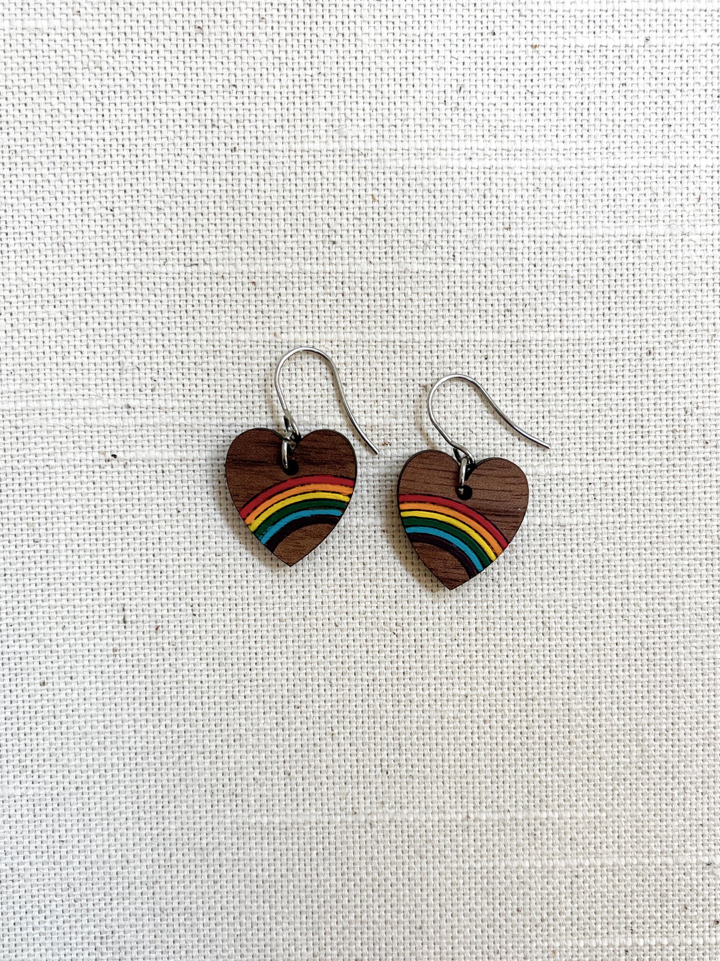 Rainbow Heart Dangles