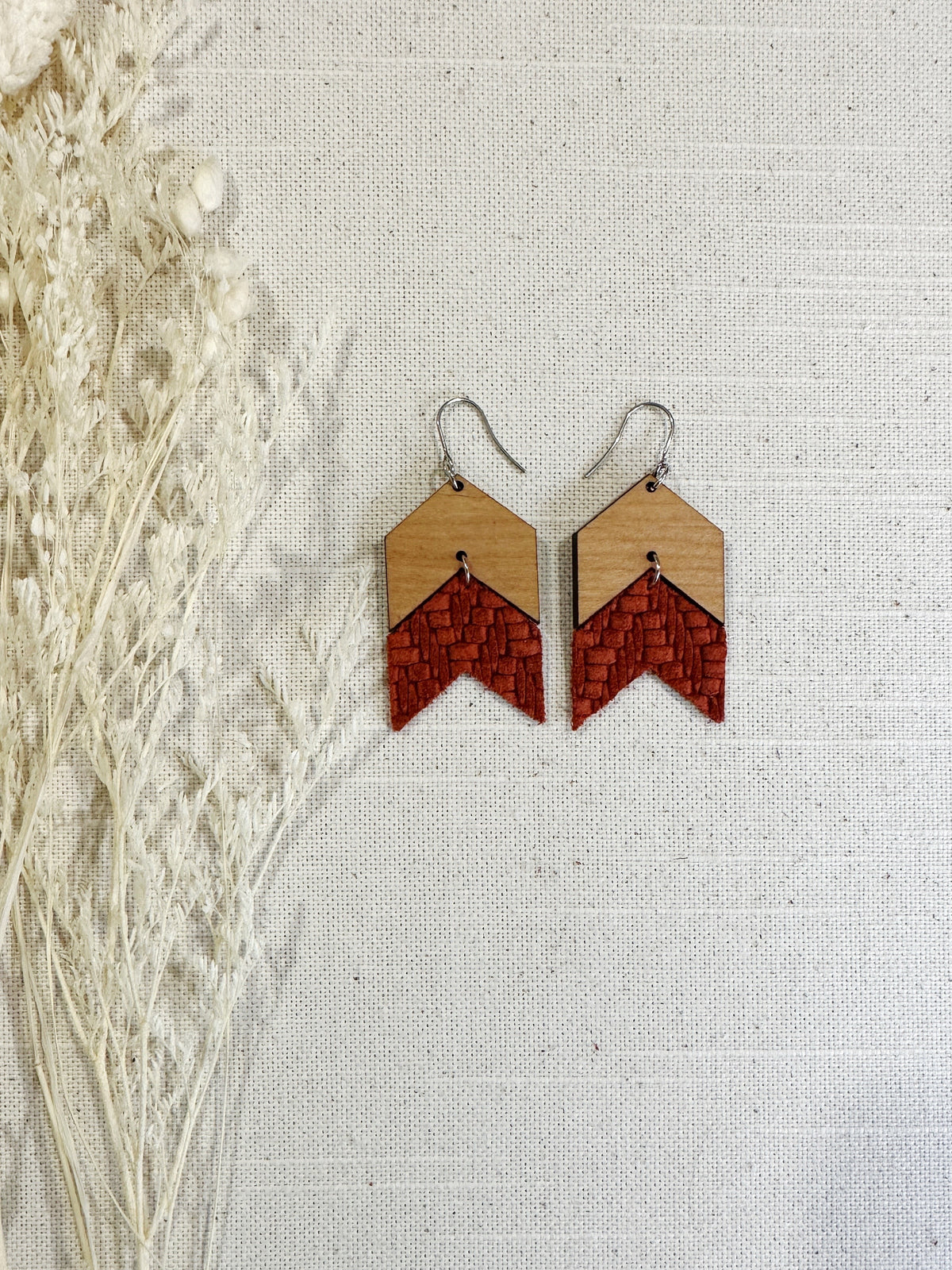 Chevron Double with Leather