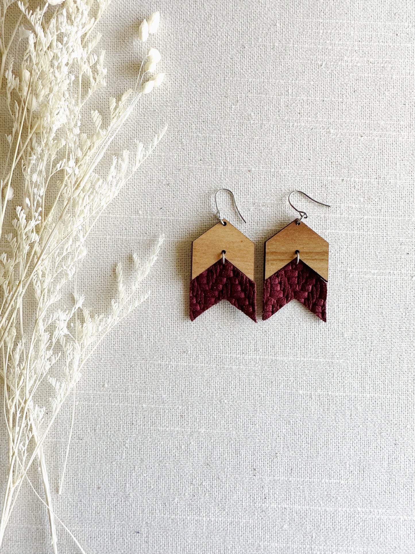 Chevron Double with Leather