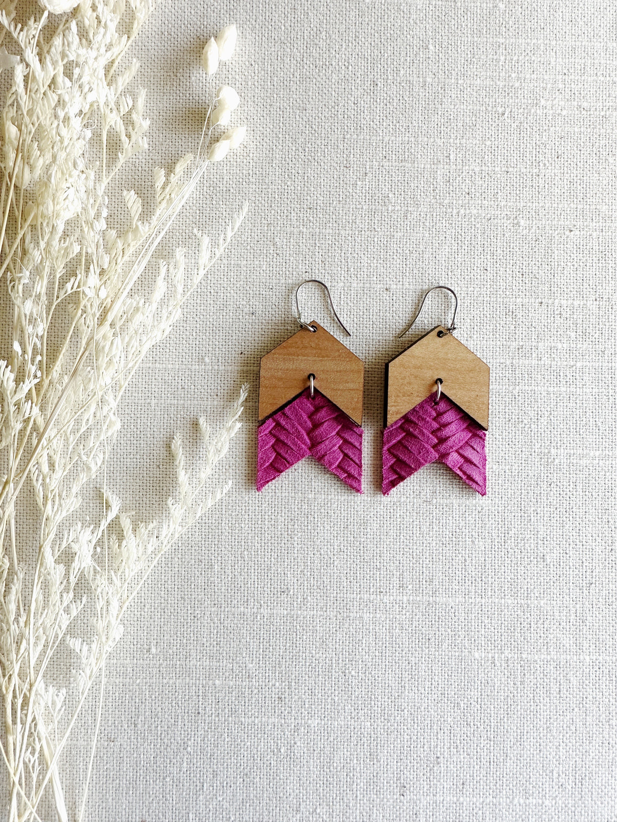 Chevron Double with Leather
