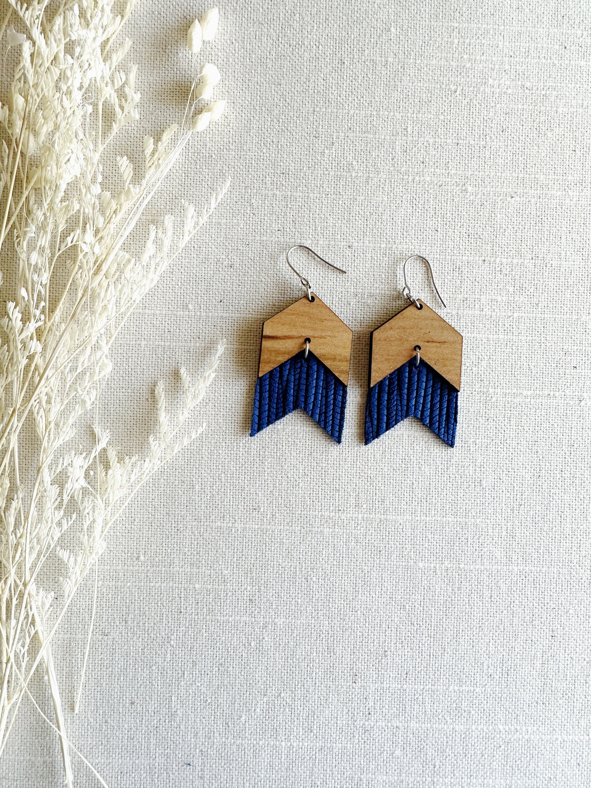 Chevron Double with Leather
