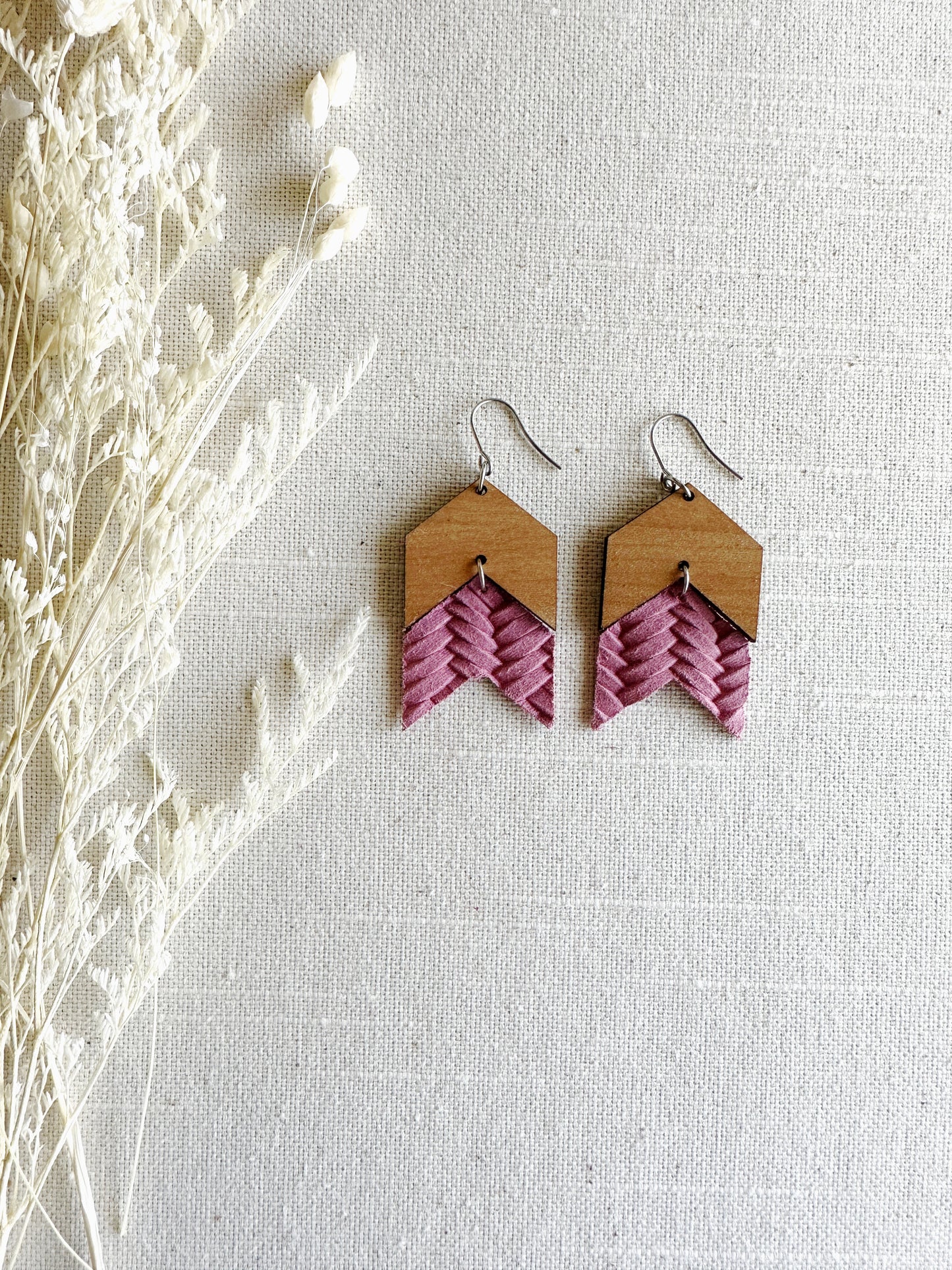 Chevron Double with Leather