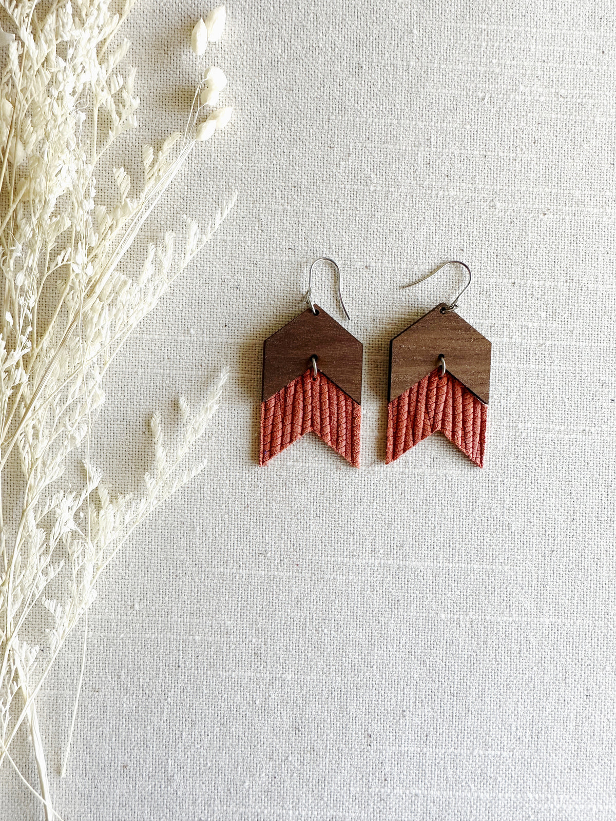 Chevron Double with Leather