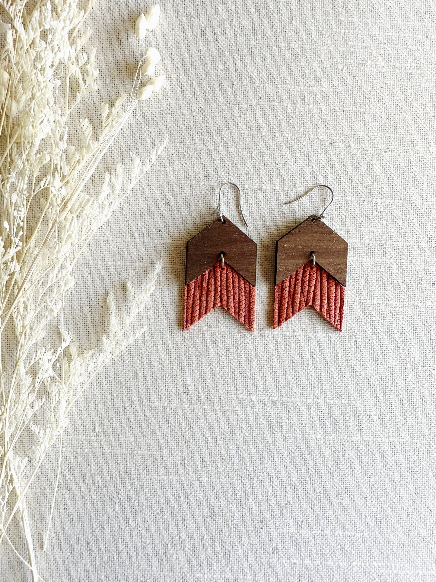 Chevron Double with Leather