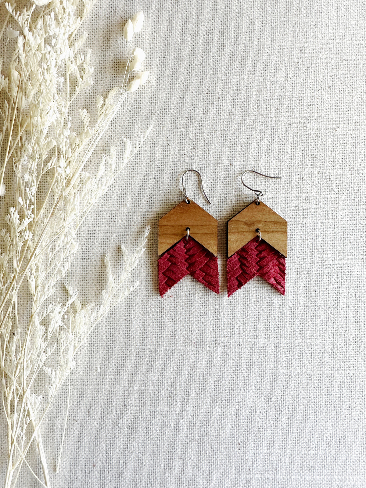 Chevron Double with Leather