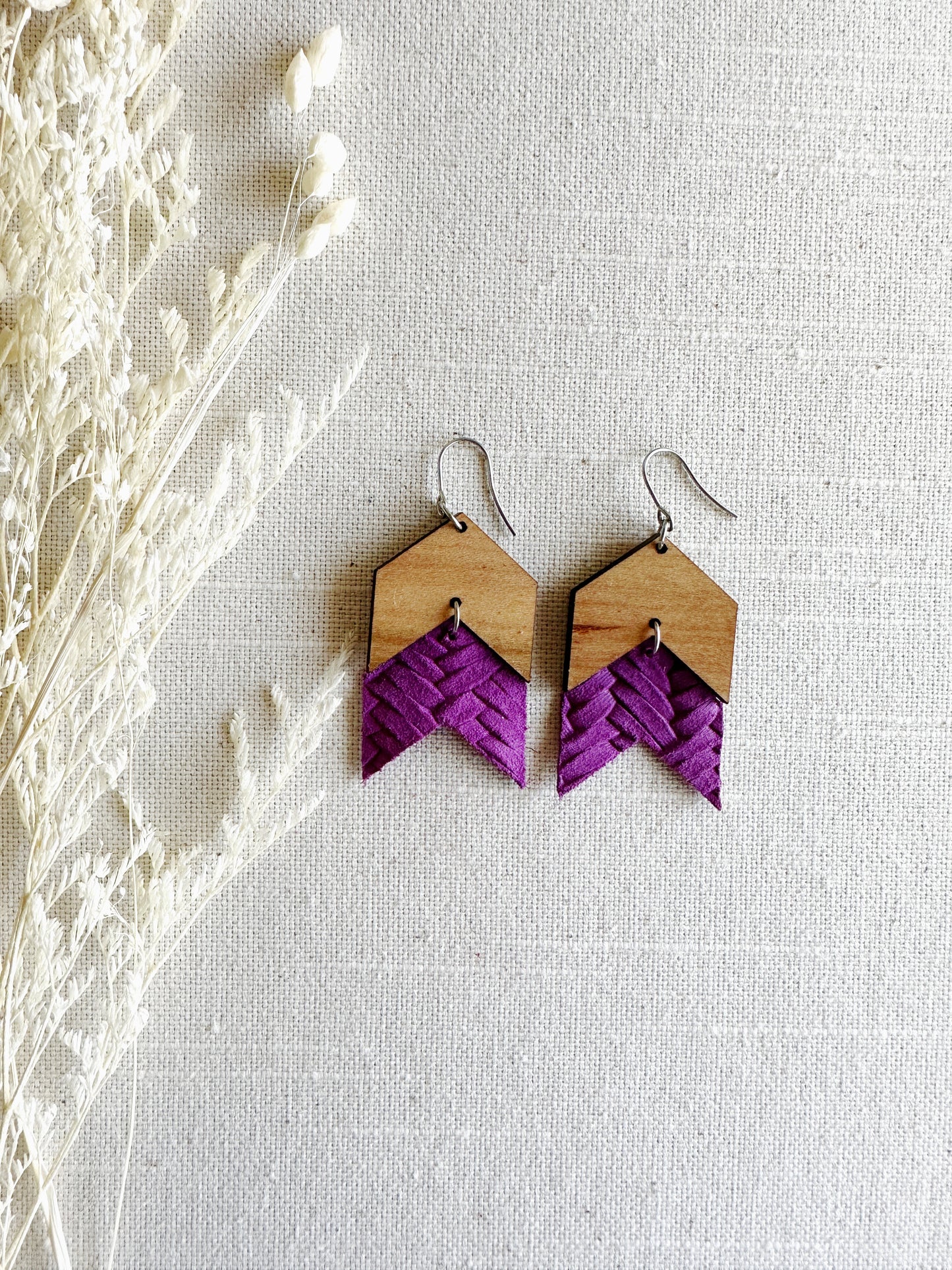 Chevron Double with Leather