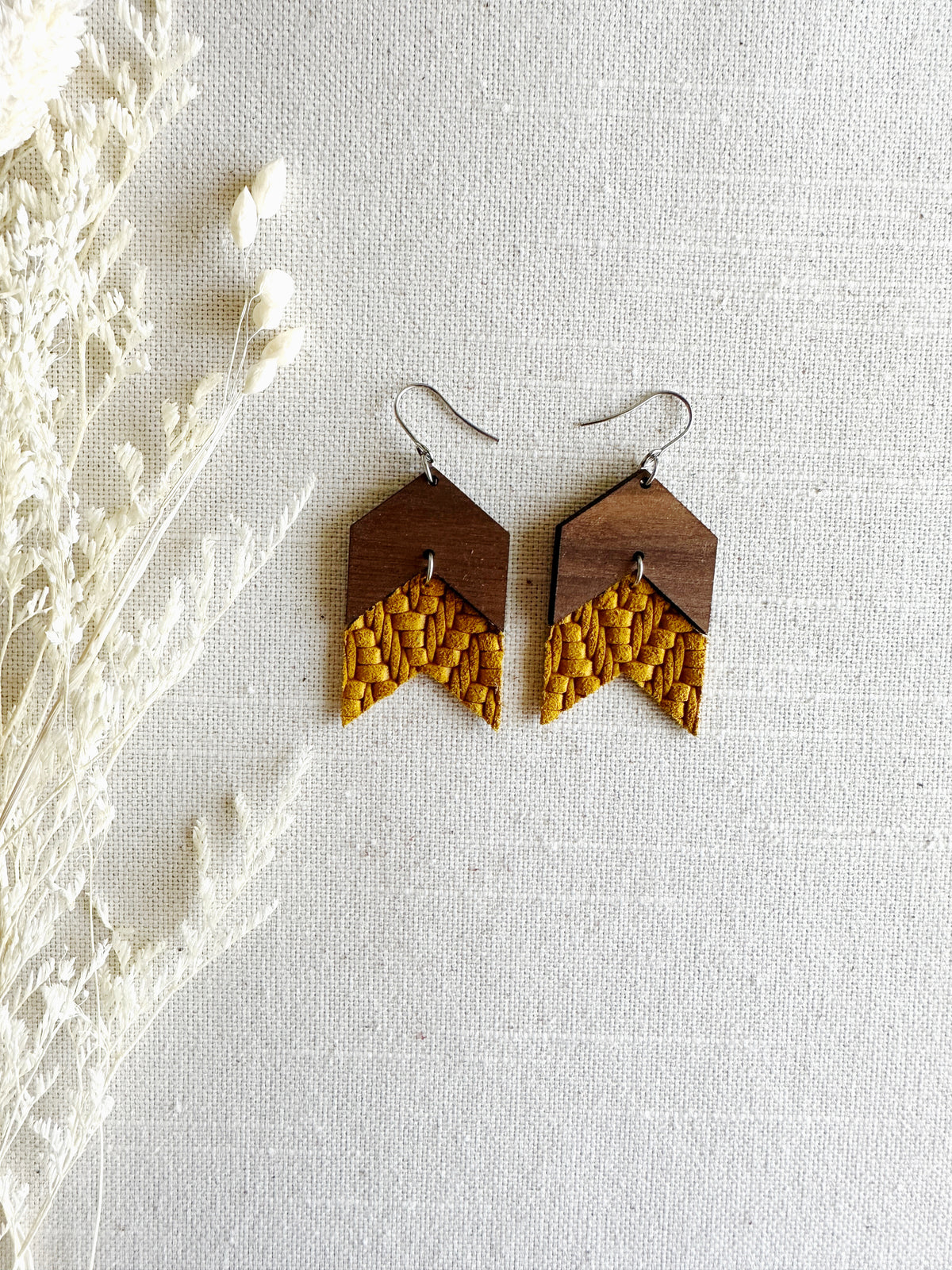 Chevron Double with Leather
