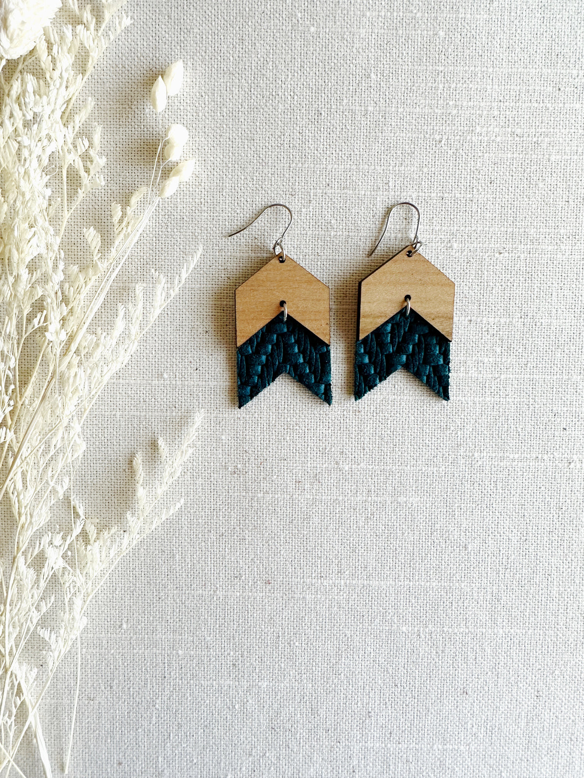 Chevron Double with Leather