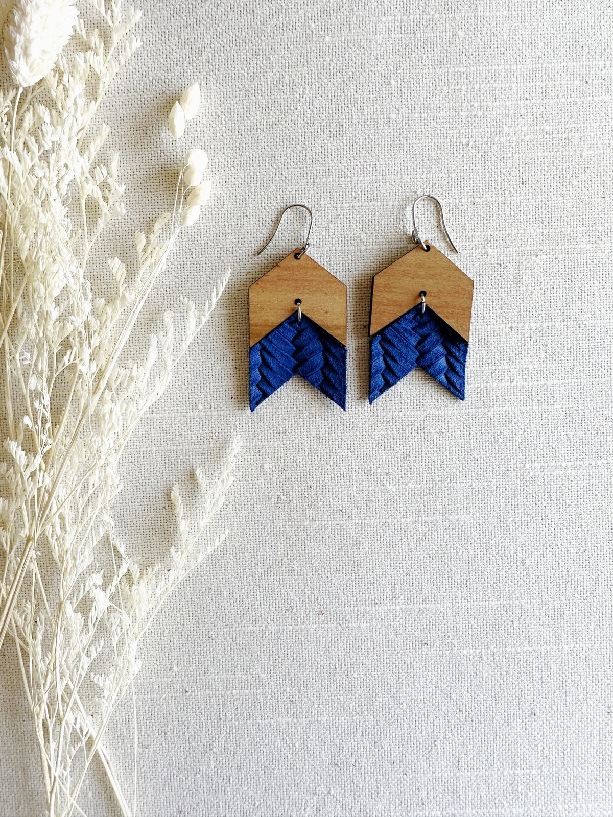 Chevron Double with Leather