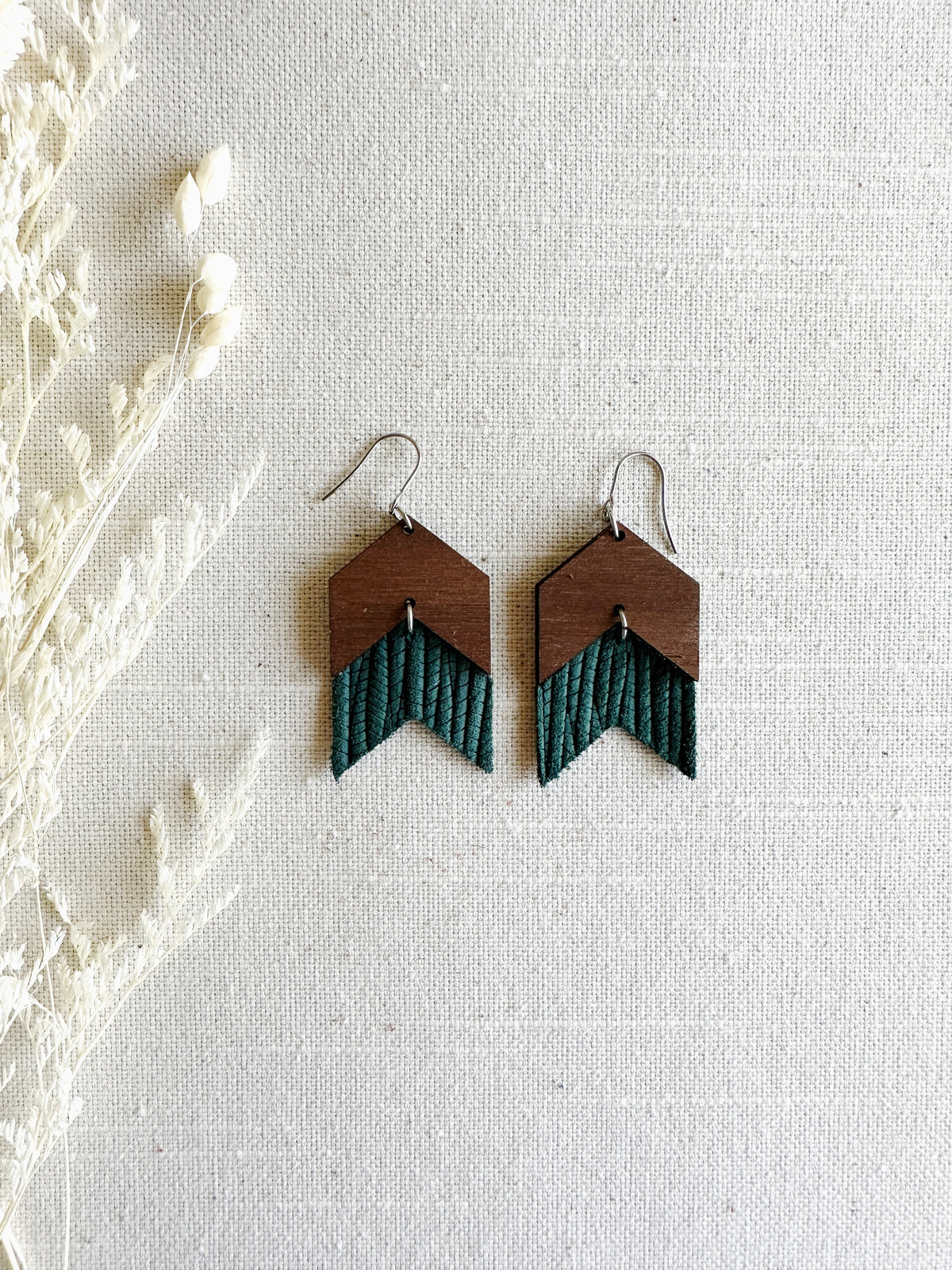 Chevron Double with Leather