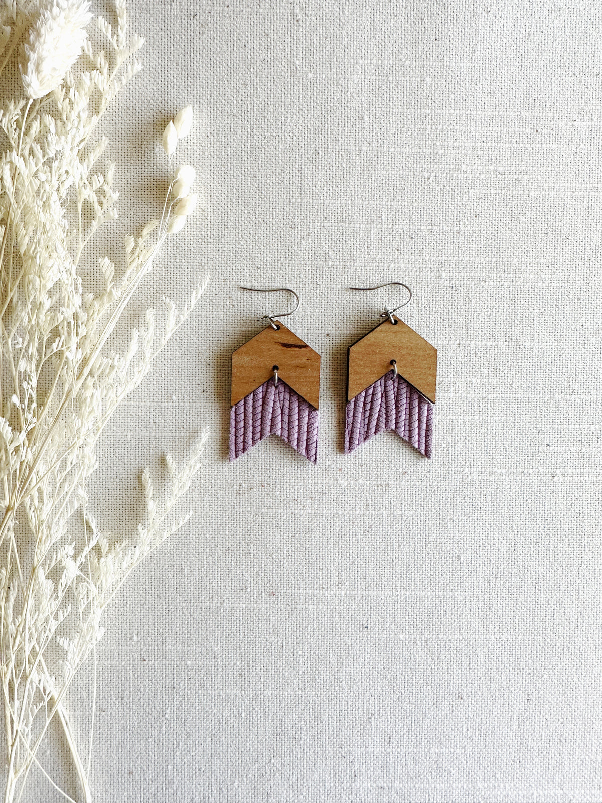 Chevron Double with Leather